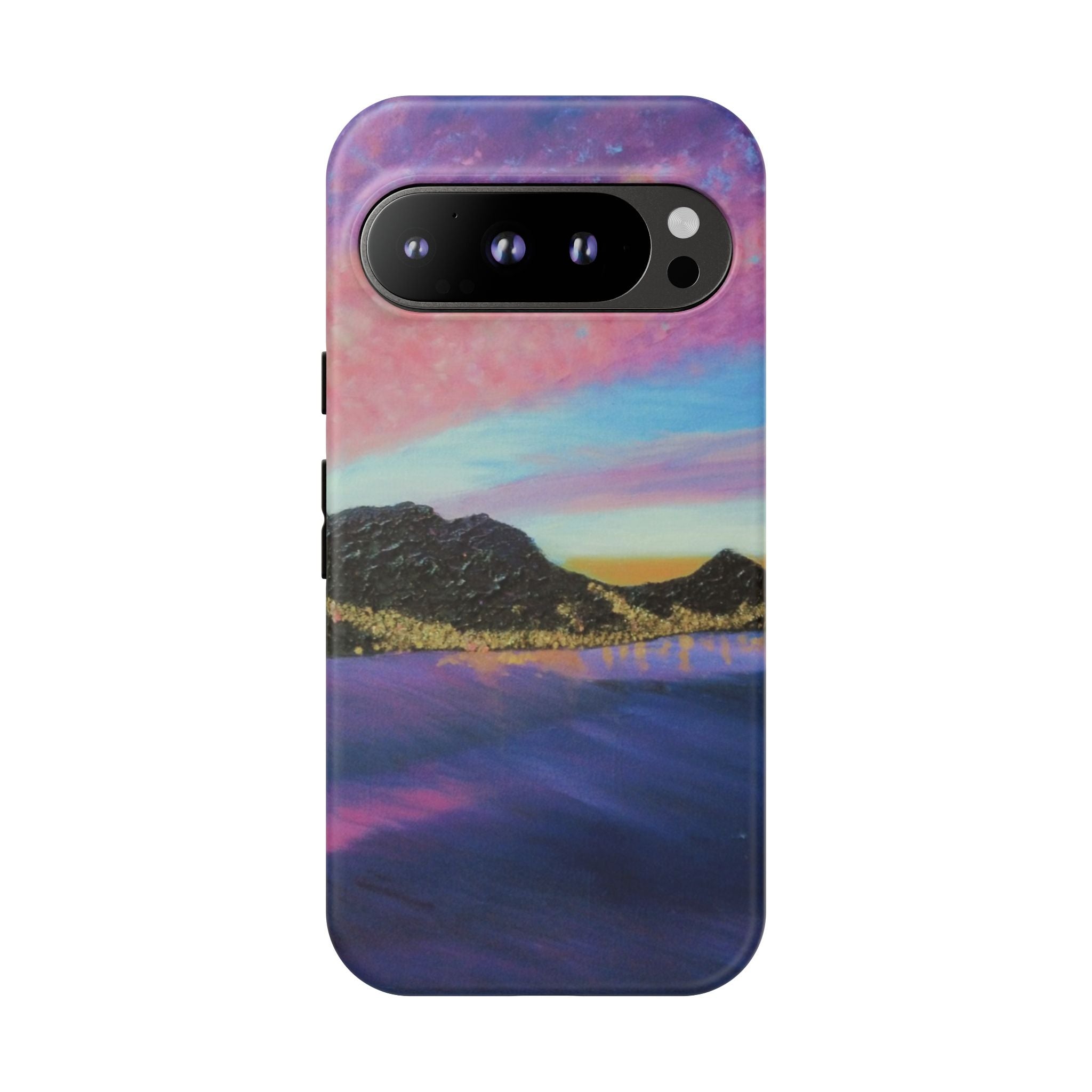 Sunset Mountain Landscape Phone Case — Colorful Sky Tough Case