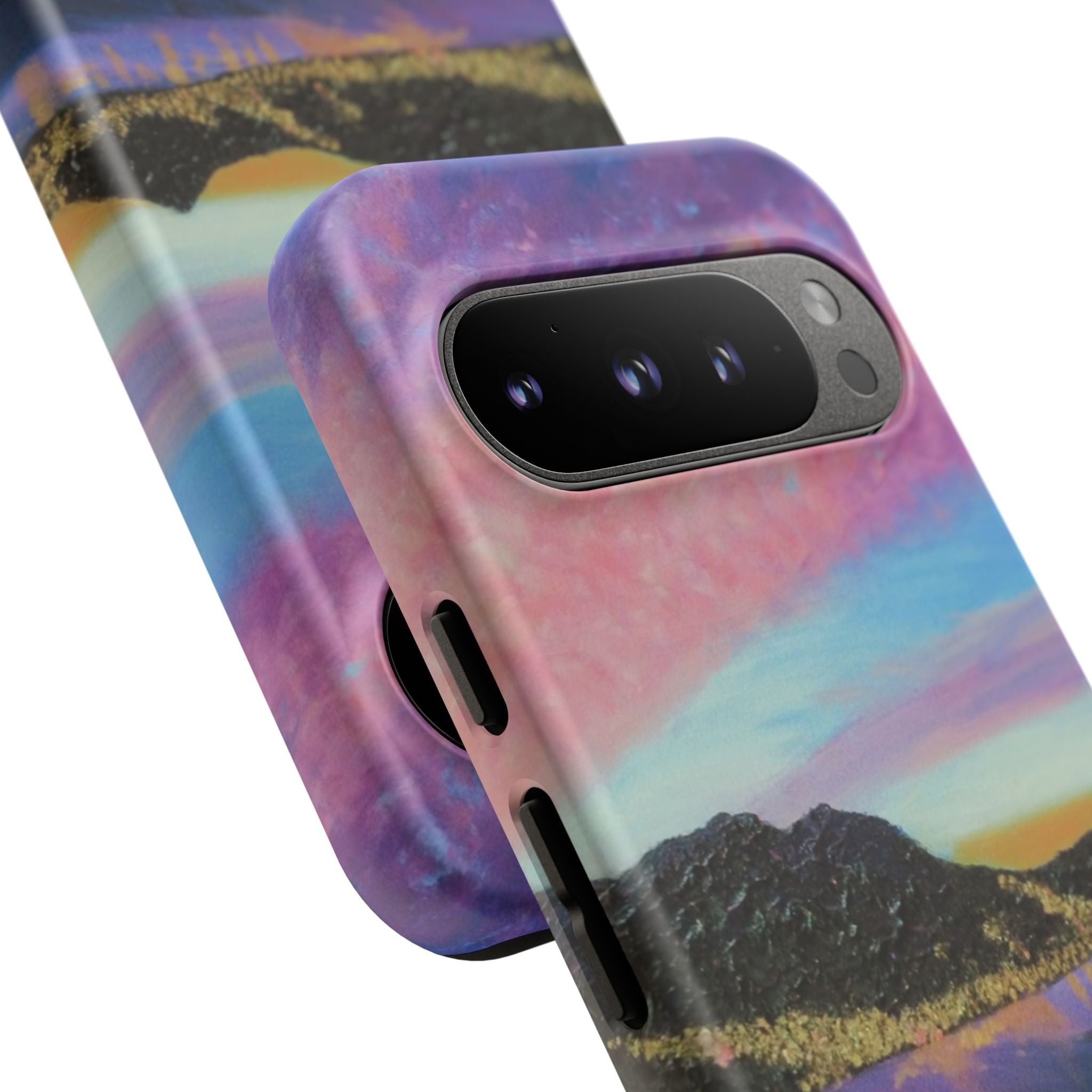 Sunset Mountain Landscape Phone Case — Colorful Sky Tough Case