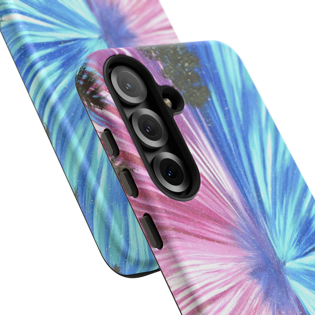 Phone Case — Pink & Blue Burst Tough Protective Case