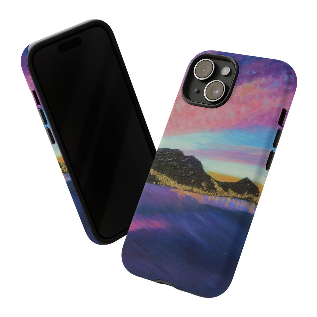 Sunset Mountain Landscape Phone Case — Colorful Sky Tough Case
