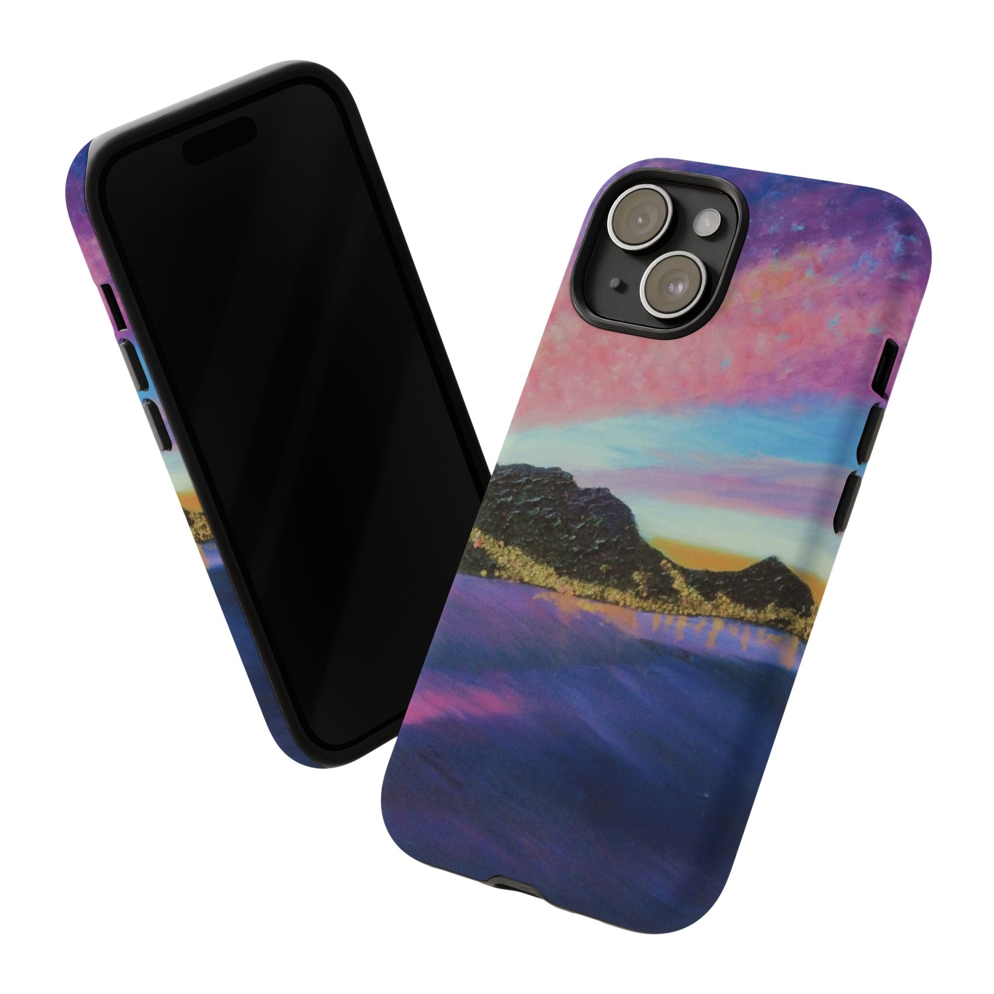Sunset Mountain Landscape Phone Case — Colorful Sky Tough Case