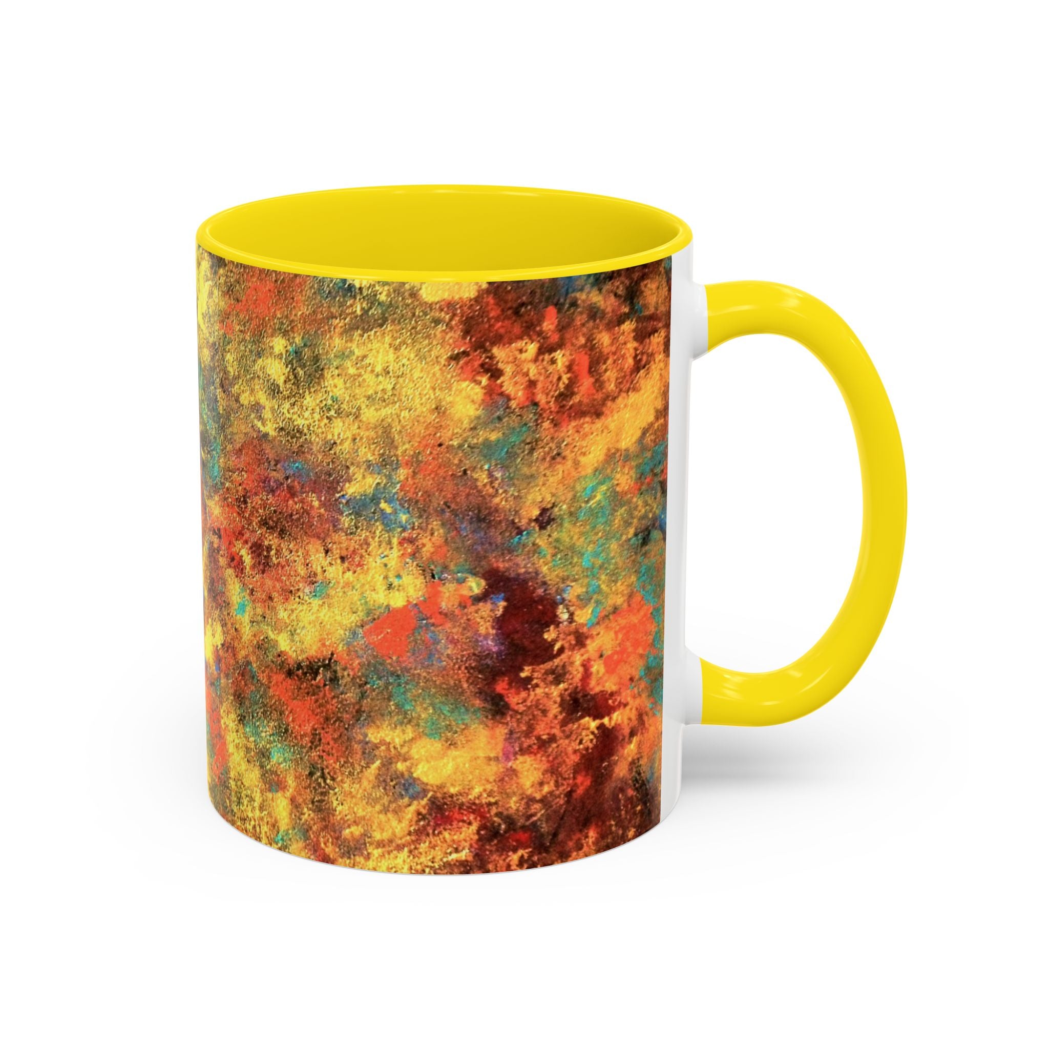 Abstract Autumn Swirl Coffee Mug — Colorful Fall Accent 11/15oz