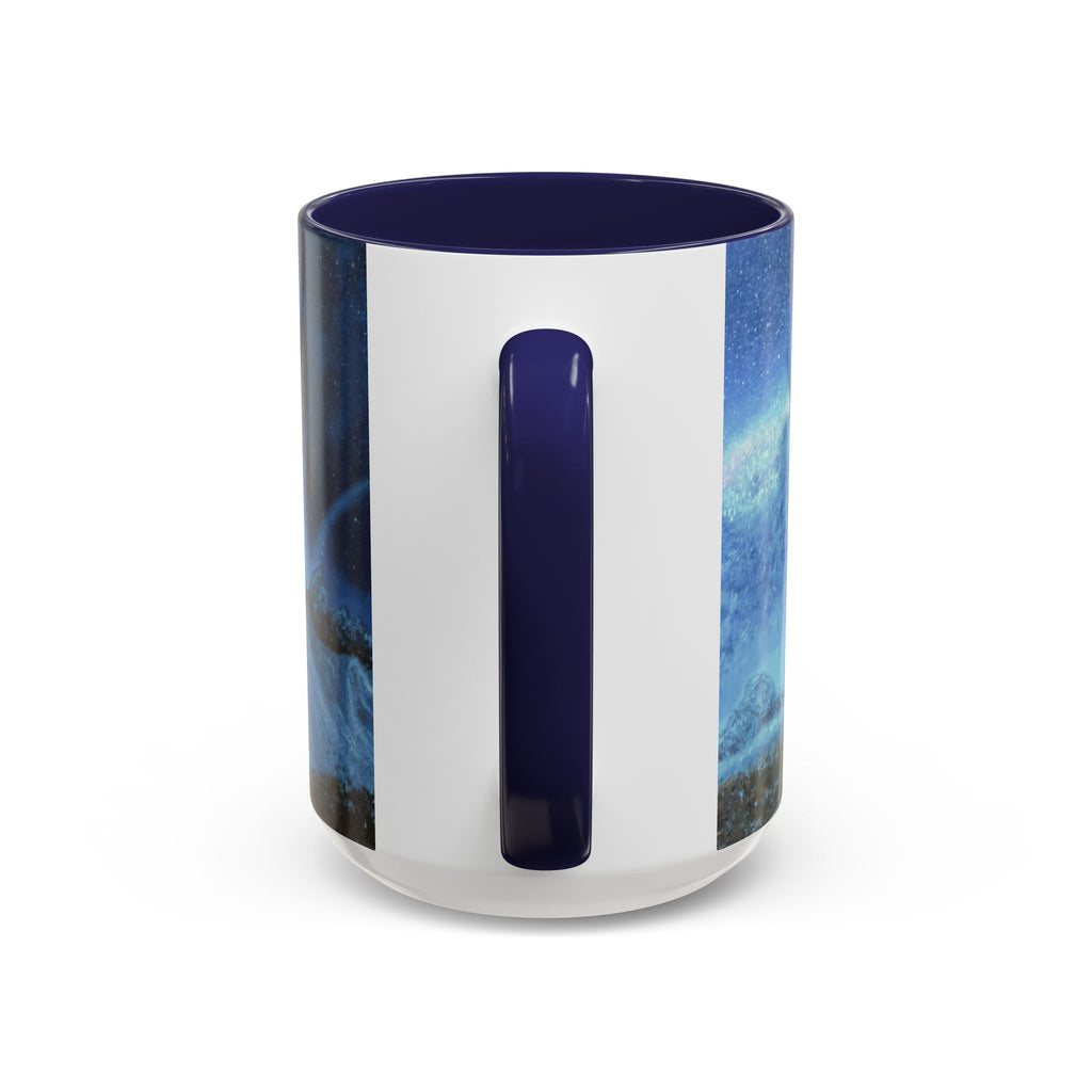 Ceramic Mug — Northern Lights Mountain Scene Accent Coffee Cup (11/15oz)