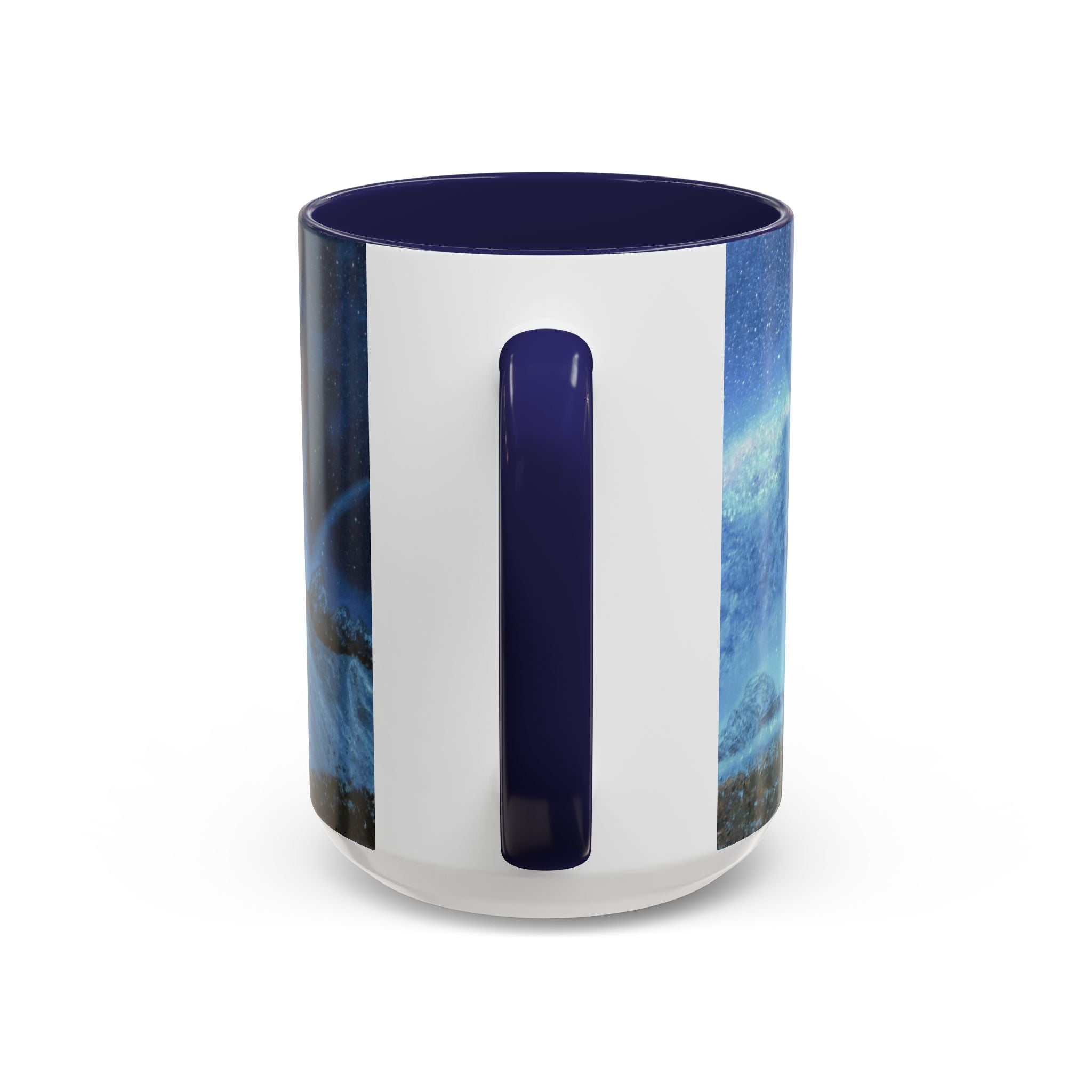 Ceramic Mug — Northern Lights Mountain Scene Accent Coffee Cup (11/15oz)