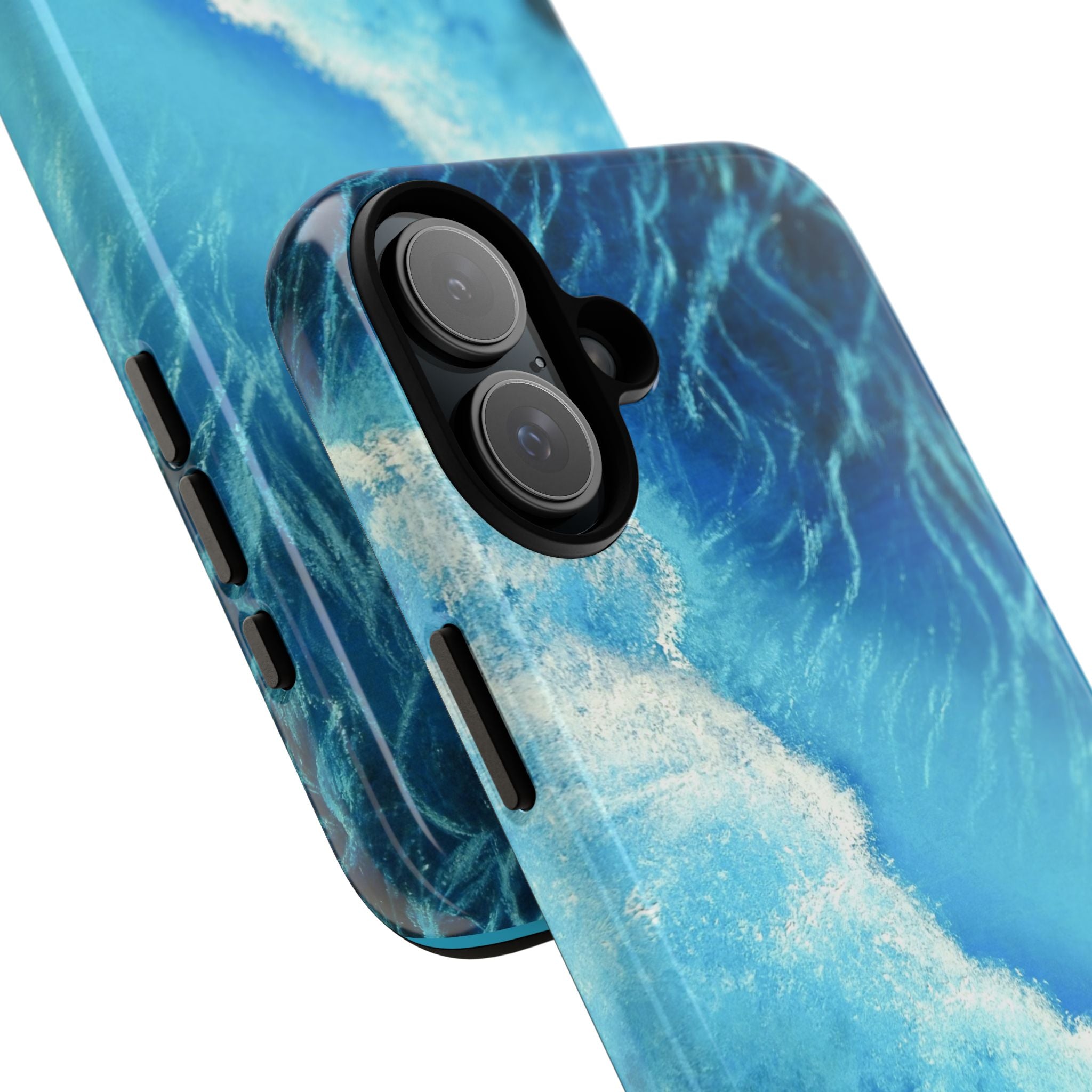 Ocean Wave Tough Phone Case — Blue Sea Water Protective Cover