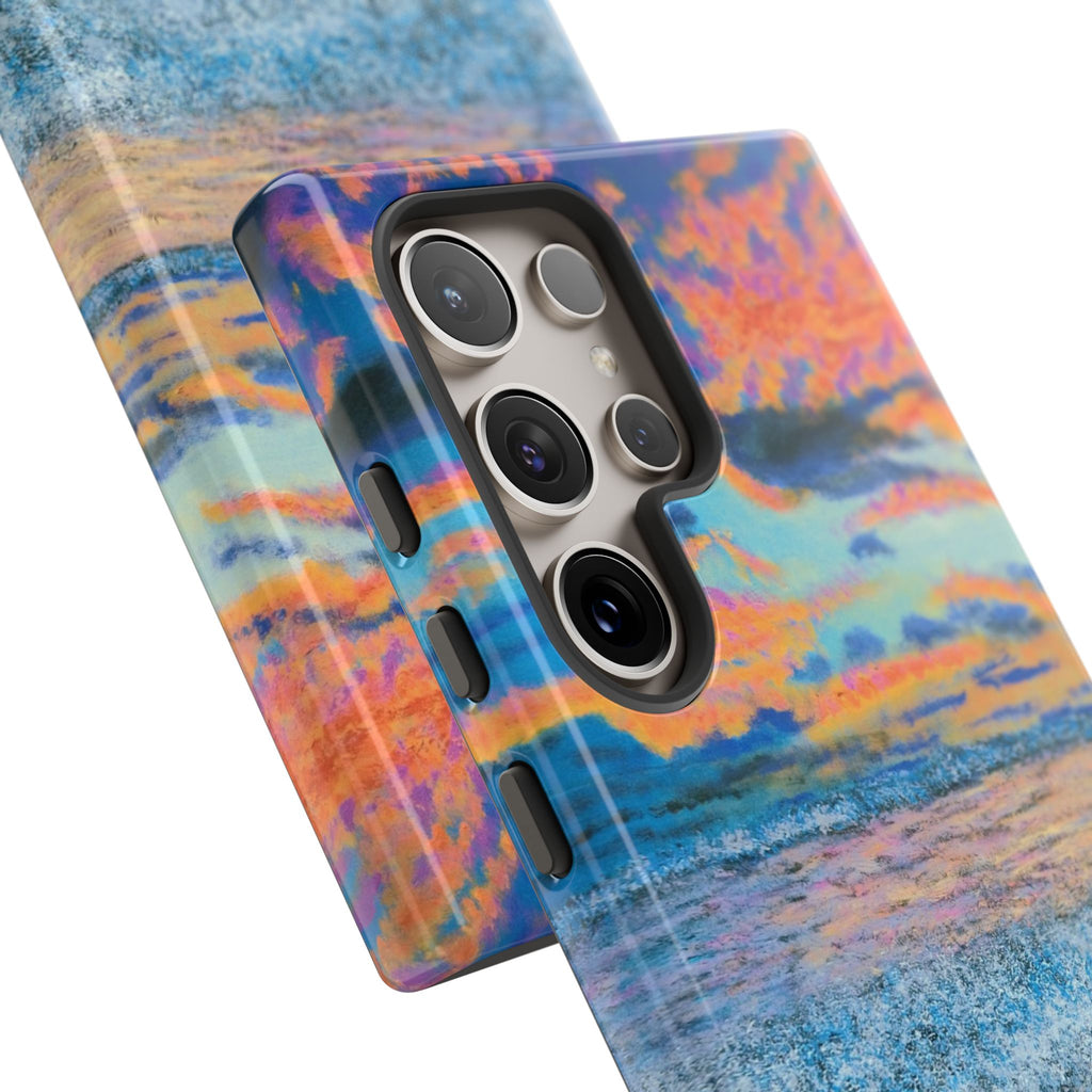 Beach Sunset Phone Case — Tropical Ocean Waves Protective iPhone Cover