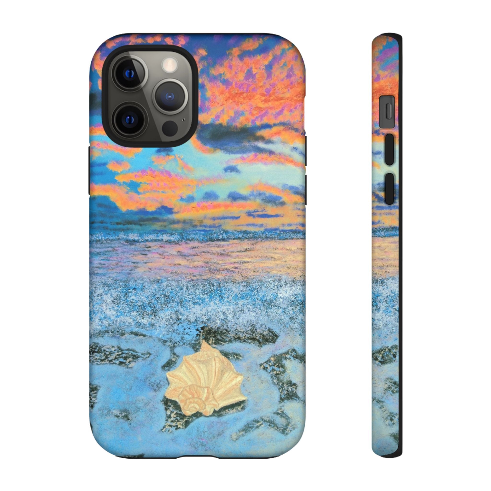 Beach Sunset Phone Case — Tropical Ocean Waves Protective iPhone Cover