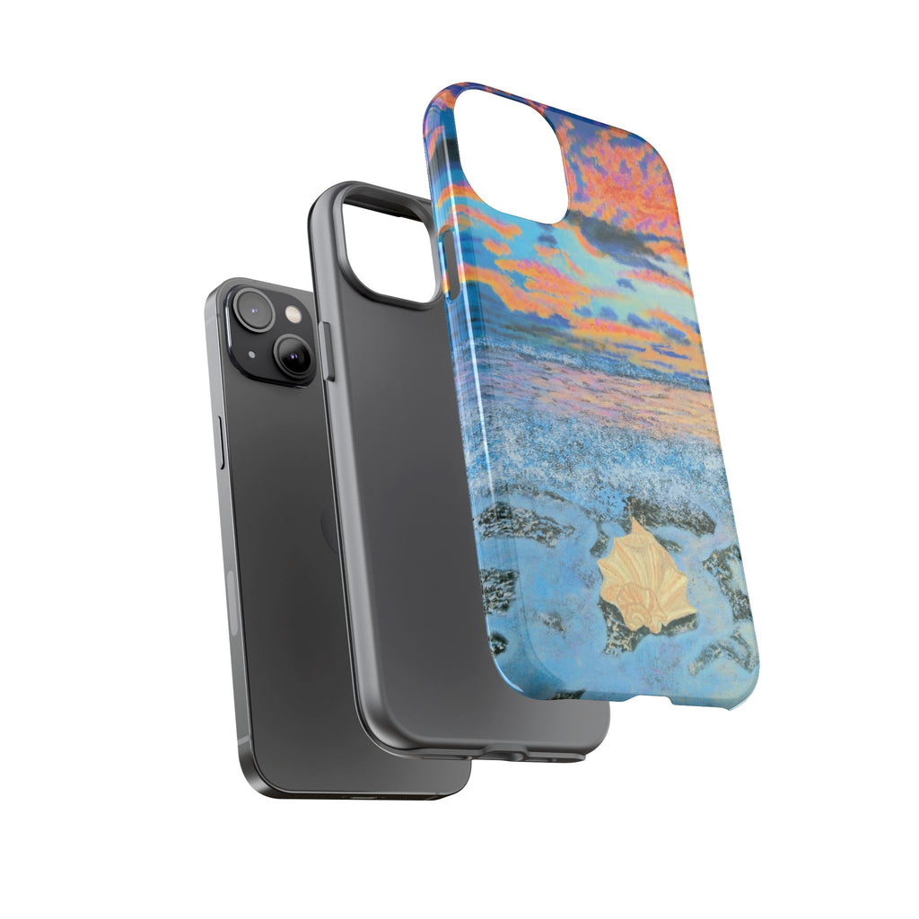 Beach Sunset Phone Case — Tropical Ocean Waves Protective iPhone Cover