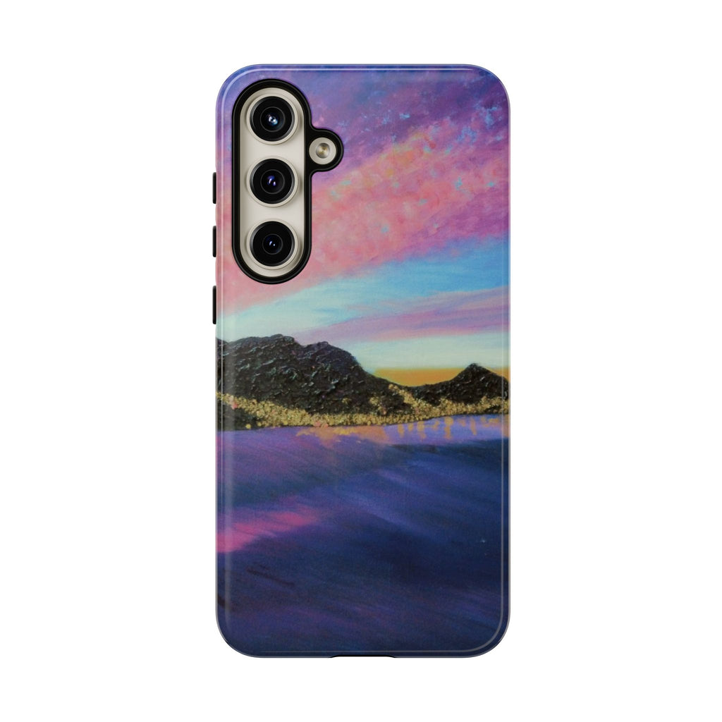 Sunset Mountain Landscape Phone Case — Colorful Sky Tough Case