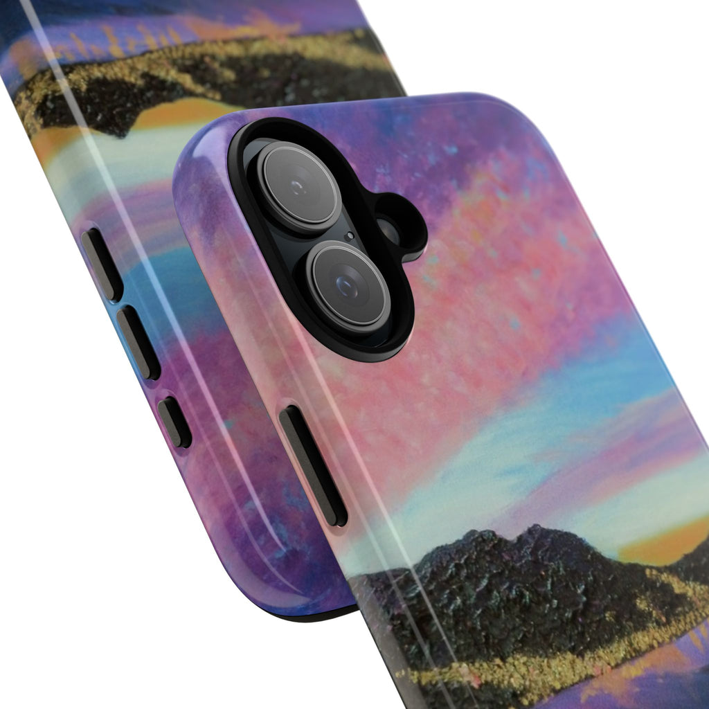 Sunset Mountain Landscape Phone Case — Colorful Sky Tough Case