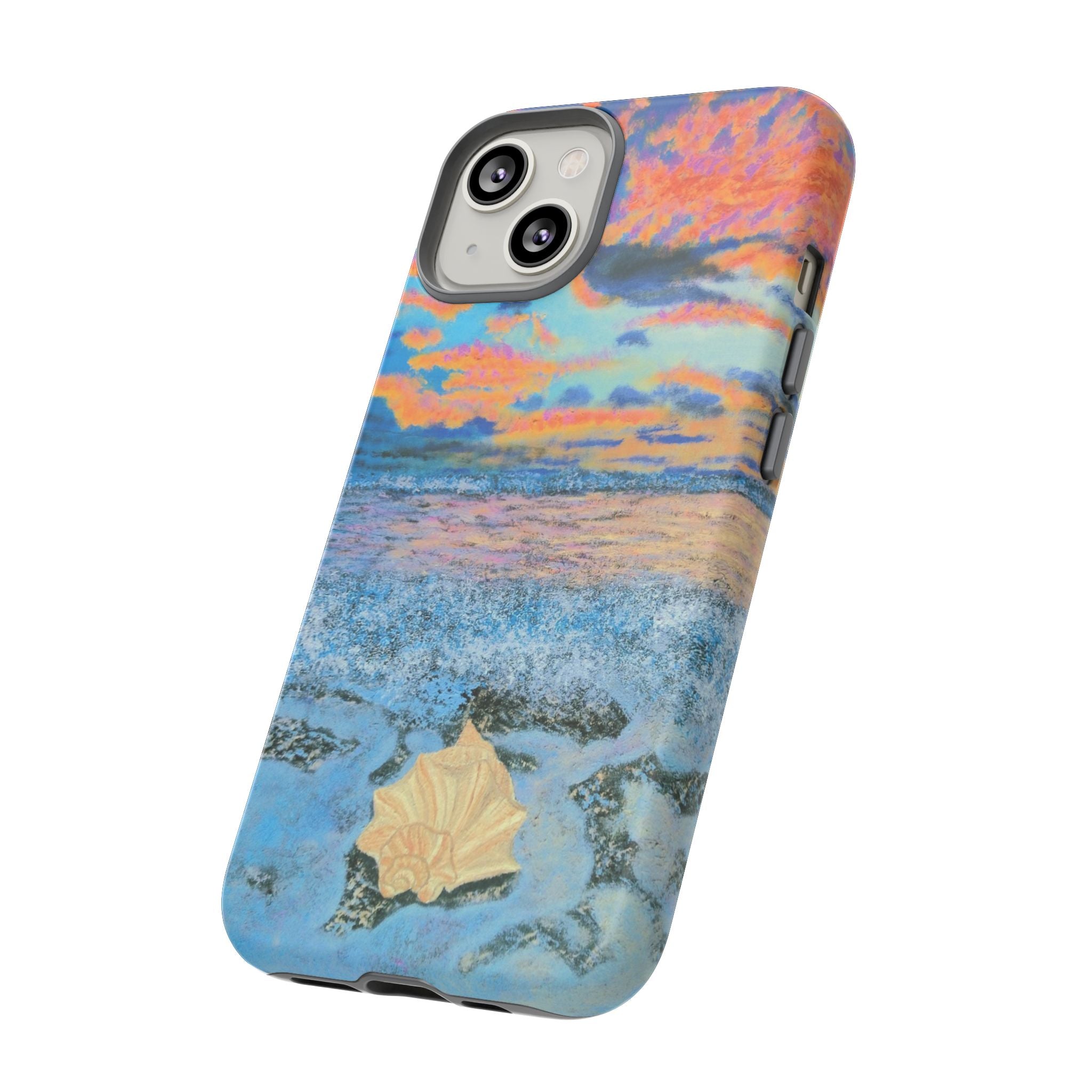 Beach Sunset Phone Case — Tropical Ocean Waves Protective iPhone Cover