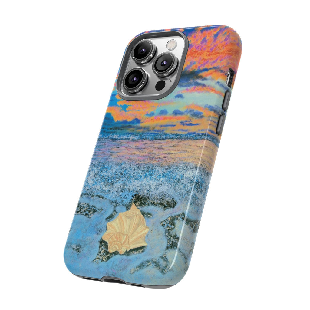 Beach Sunset Phone Case — Tropical Ocean Waves Protective iPhone Cover