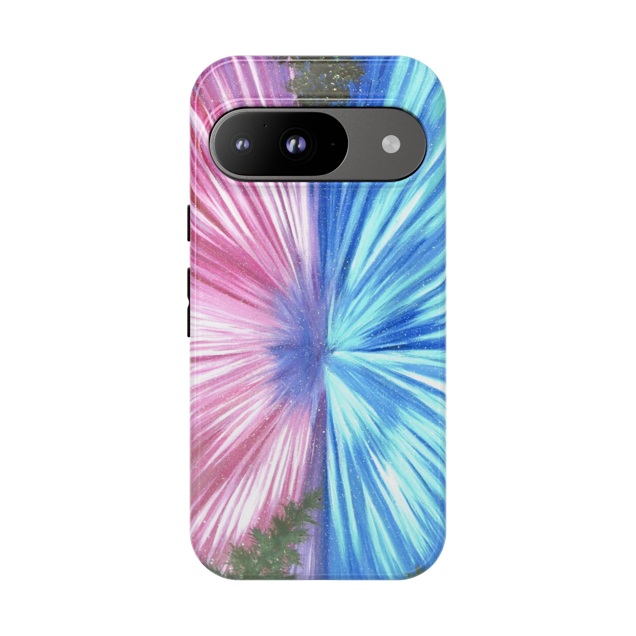 Phone Case — Pink & Blue Burst Tough Protective Case