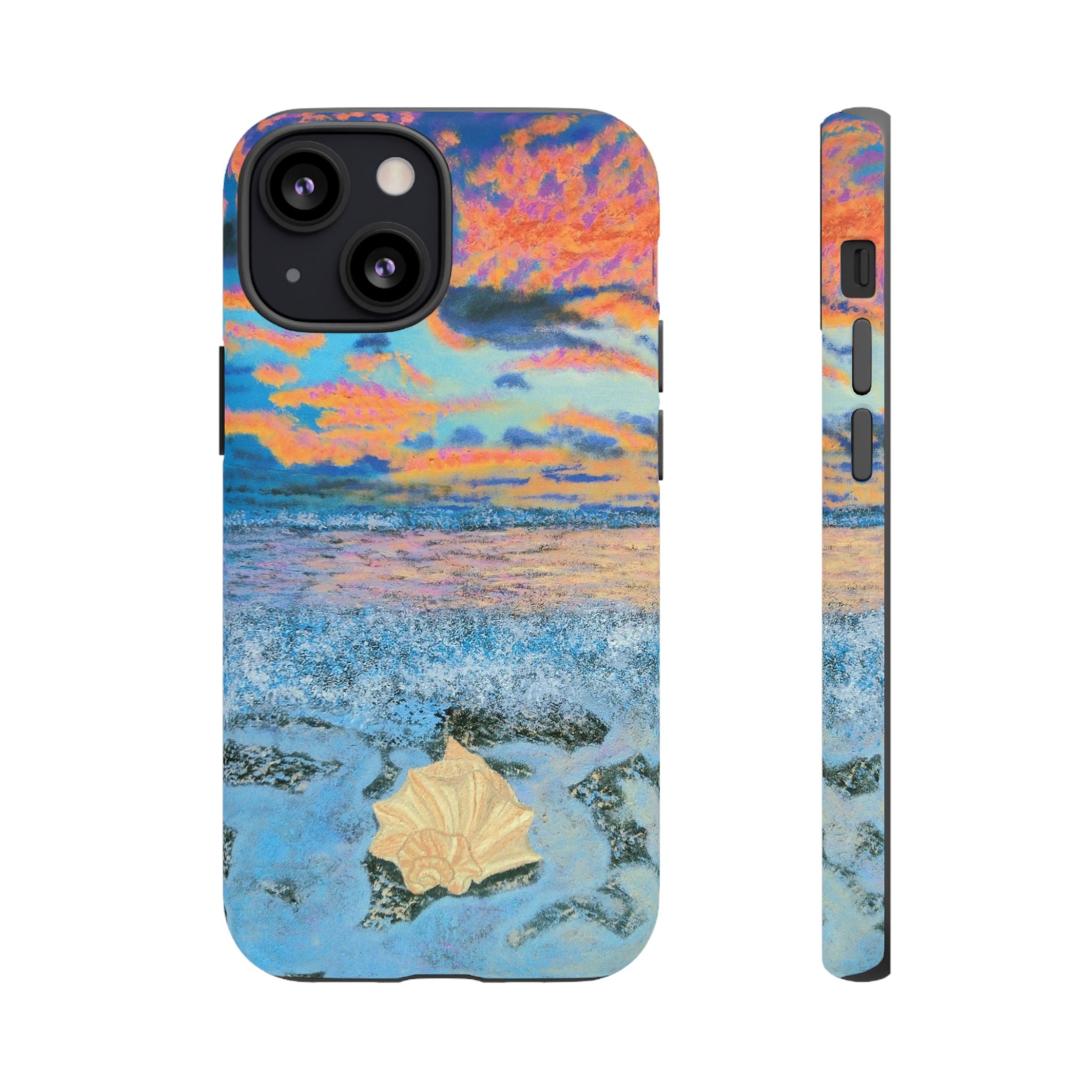 Beach Sunset Phone Case — Tropical Ocean Waves Protective iPhone Cover
