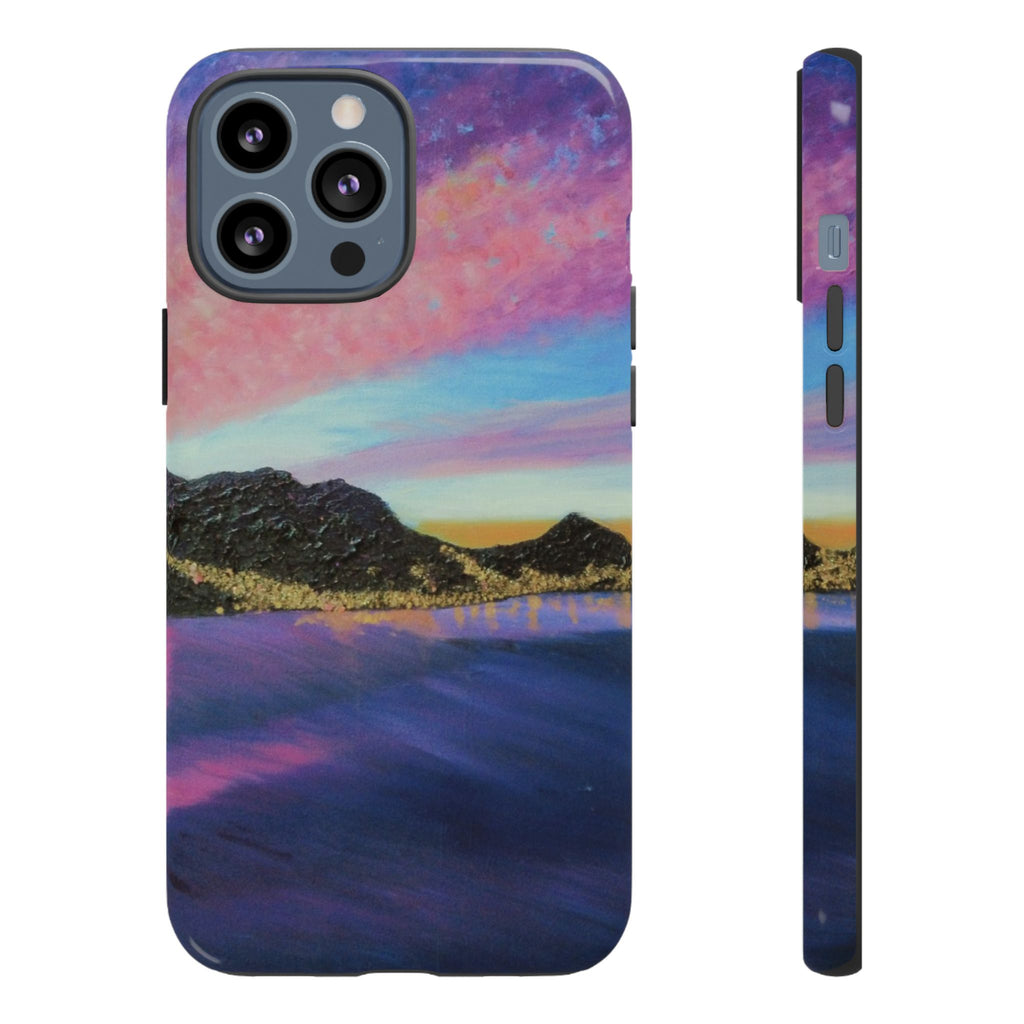 Sunset Mountain Landscape Phone Case — Colorful Sky Tough Case