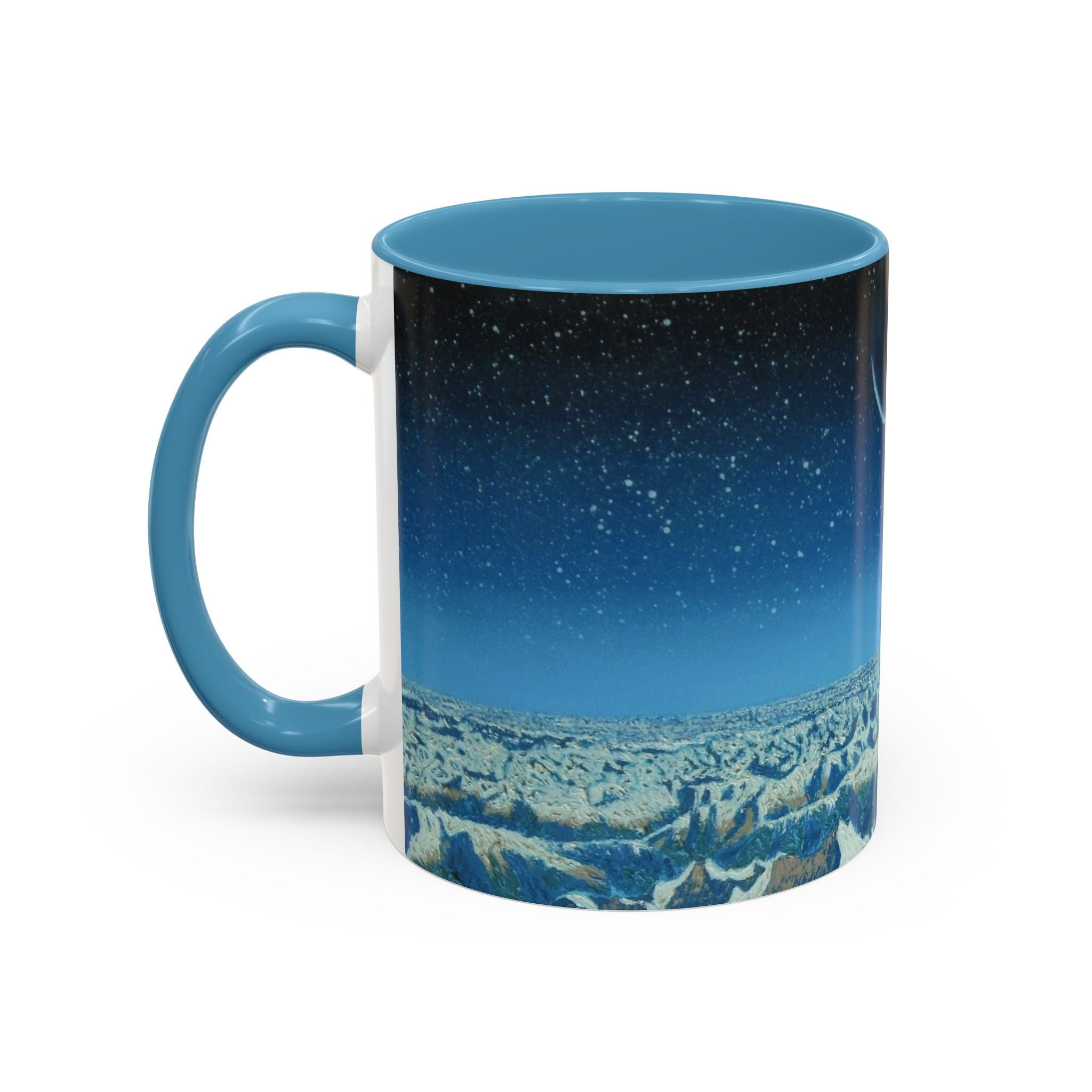 Celestial Night Coffee Mug — Moonlit Landscape Accent Mug