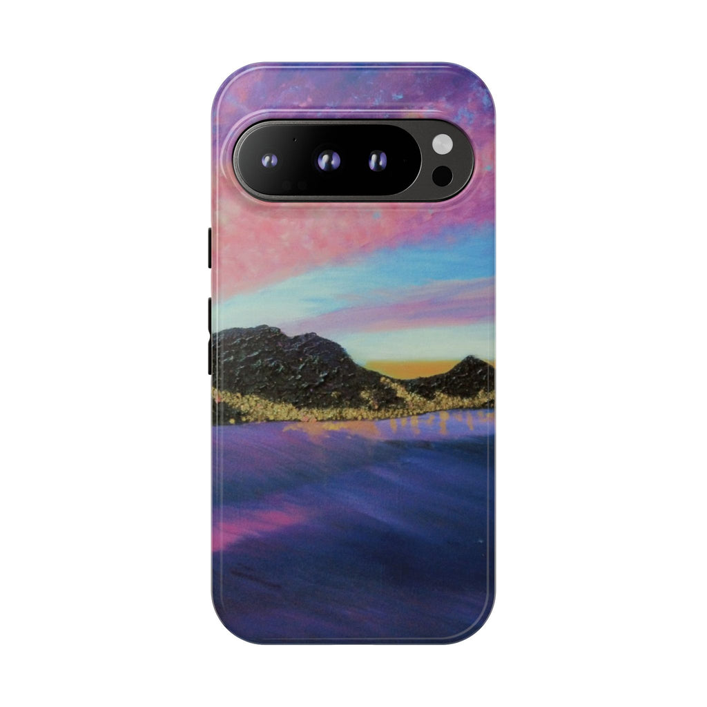 Sunset Mountain Landscape Phone Case — Colorful Sky Tough Case