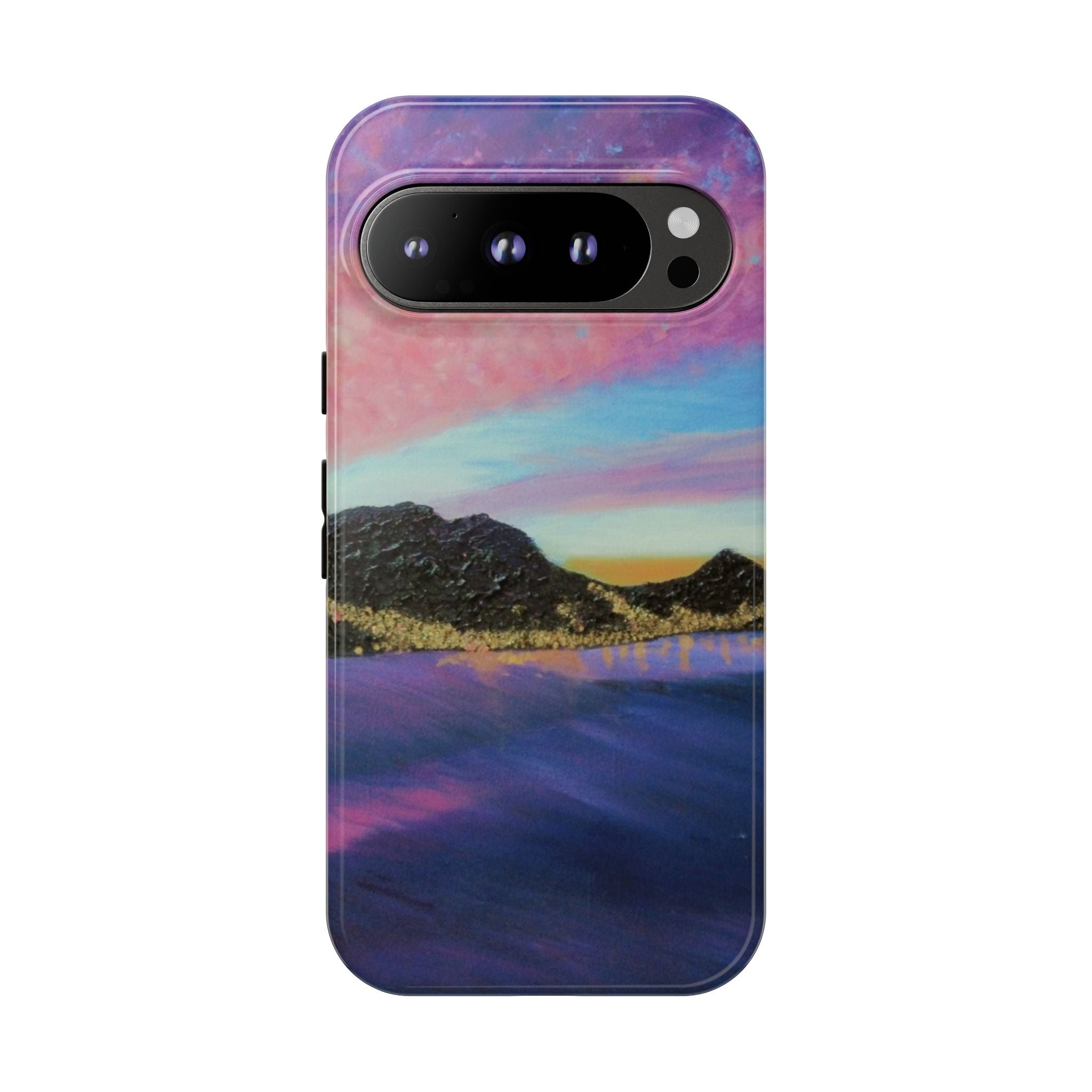 Sunset Mountain Landscape Phone Case — Colorful Sky Tough Case