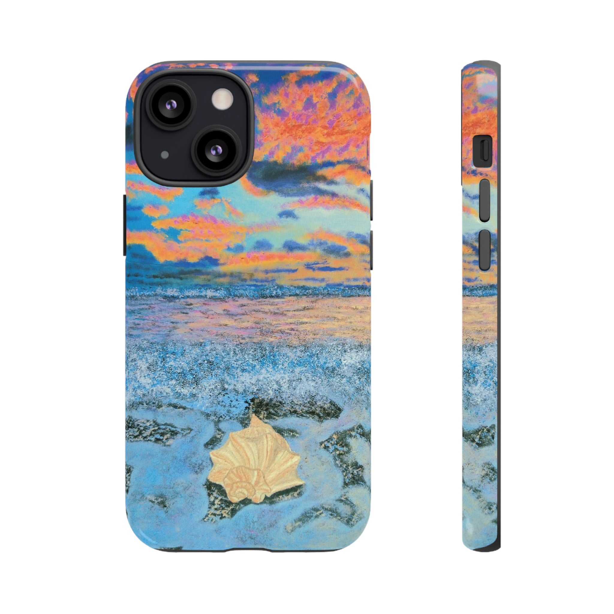 Beach Sunset Phone Case — Tropical Ocean Waves Protective iPhone Cover
