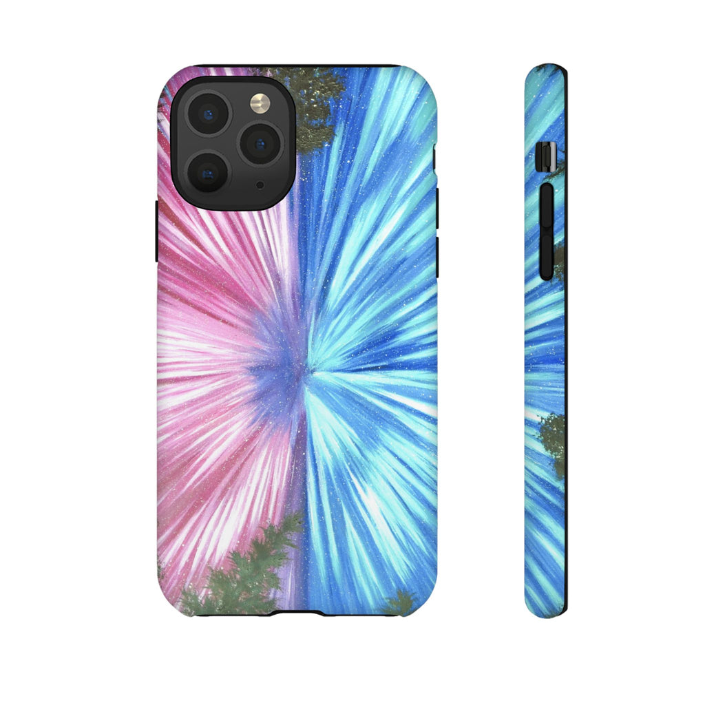 Phone Case — Pink & Blue Burst Tough Protective Case