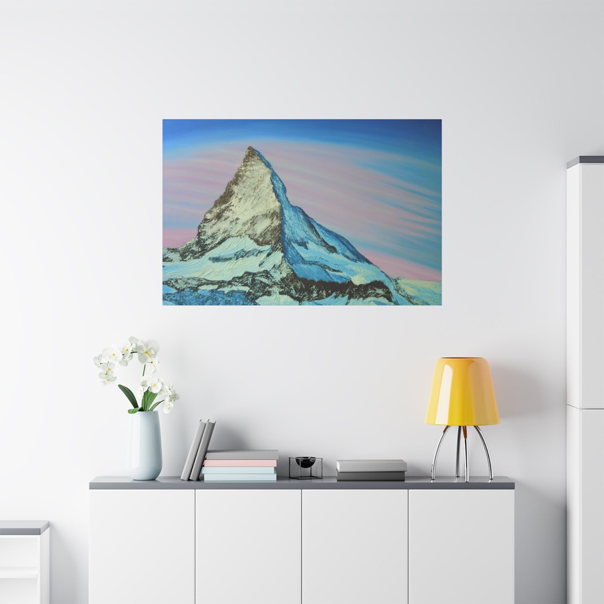Mt. Matternhorn  Canvas Print — Sunrise Alpine Wall Art