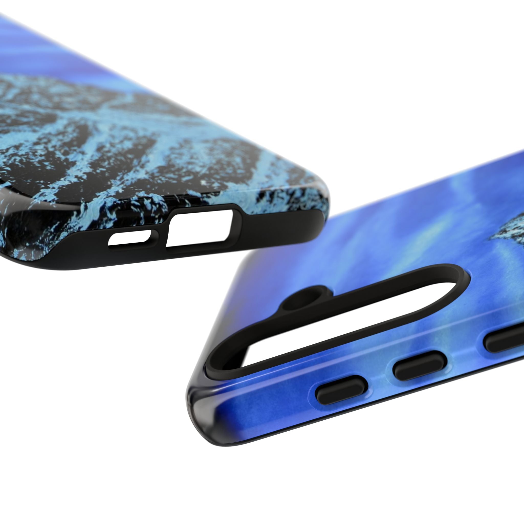 Mountain Peak Blue Tough Phone Case — Rugged Protective iPhone Cover