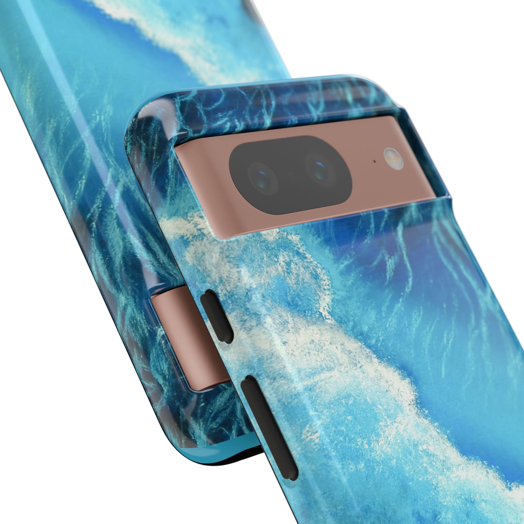 Ocean Wave Tough Phone Case — Blue Sea Water Protective Cover