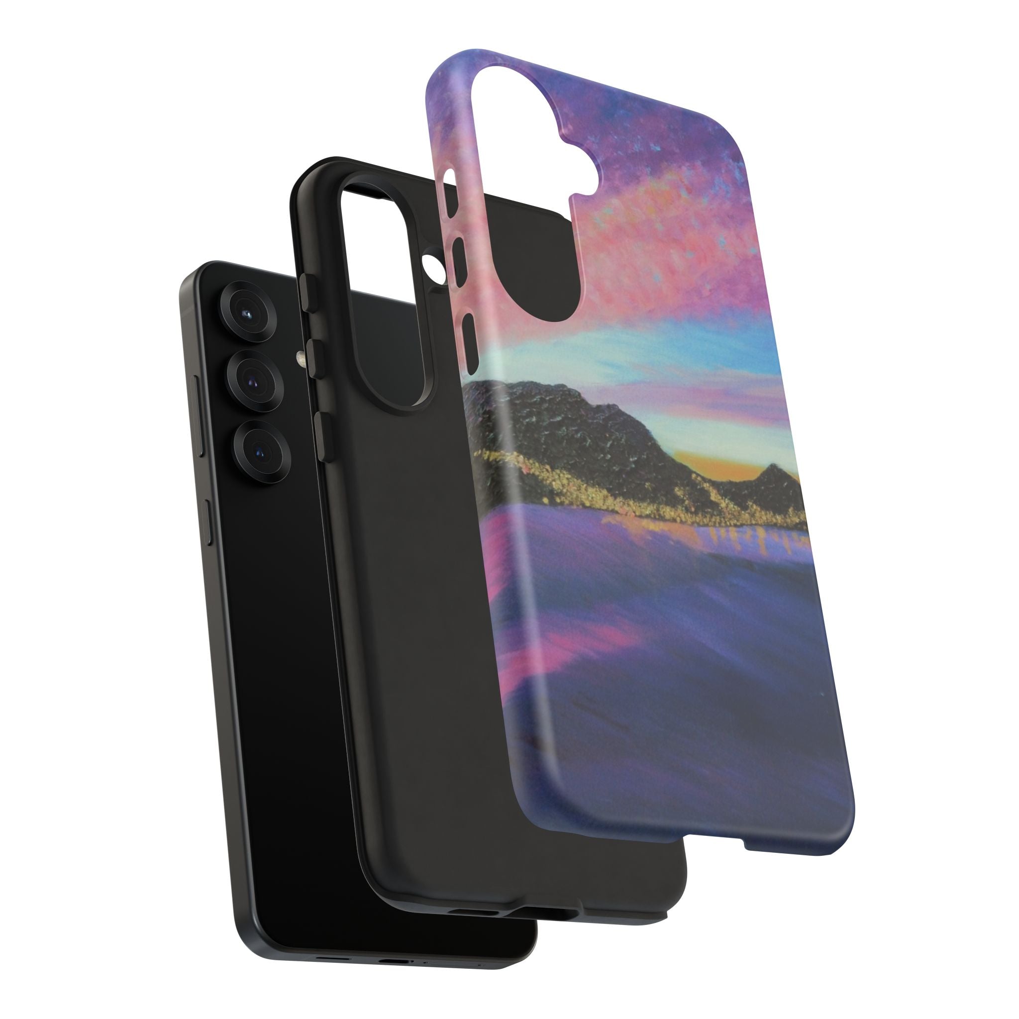Sunset Mountain Landscape Phone Case — Colorful Sky Tough Case