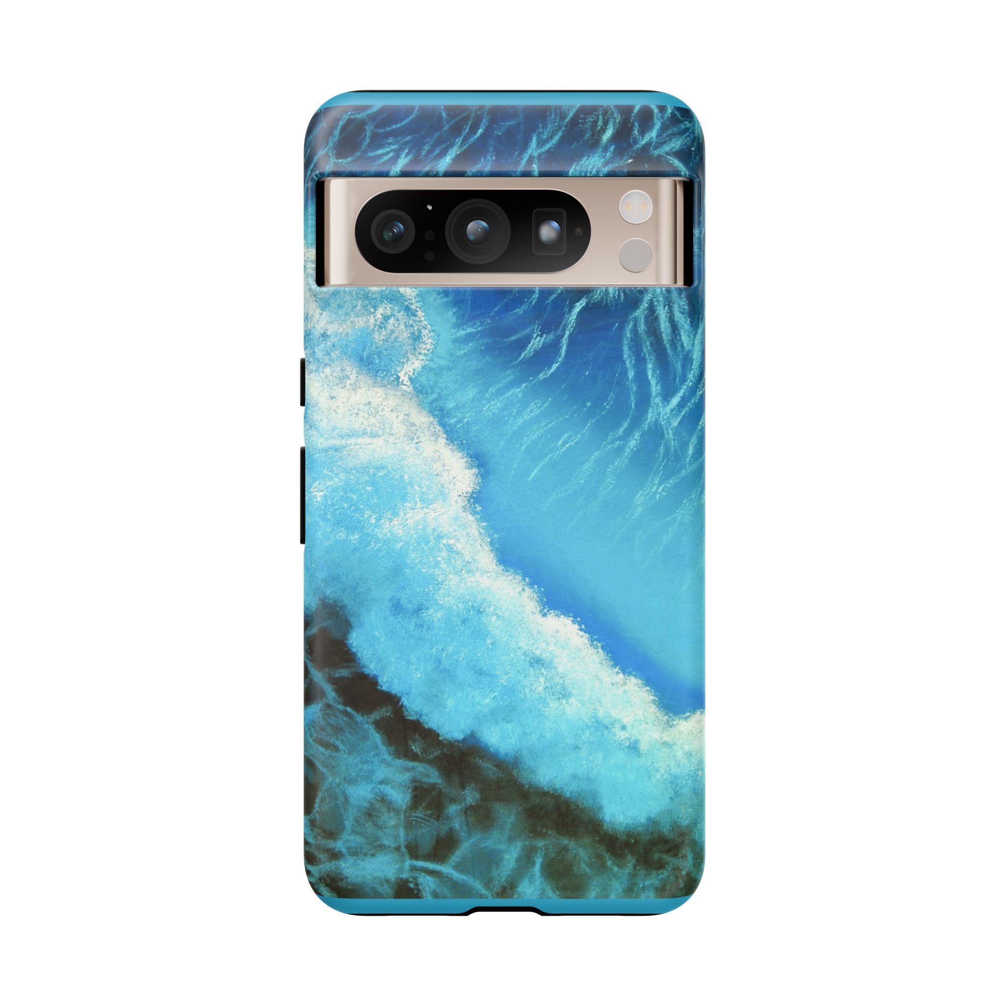 Ocean Wave Tough Phone Case — Blue Sea Water Protective Cover