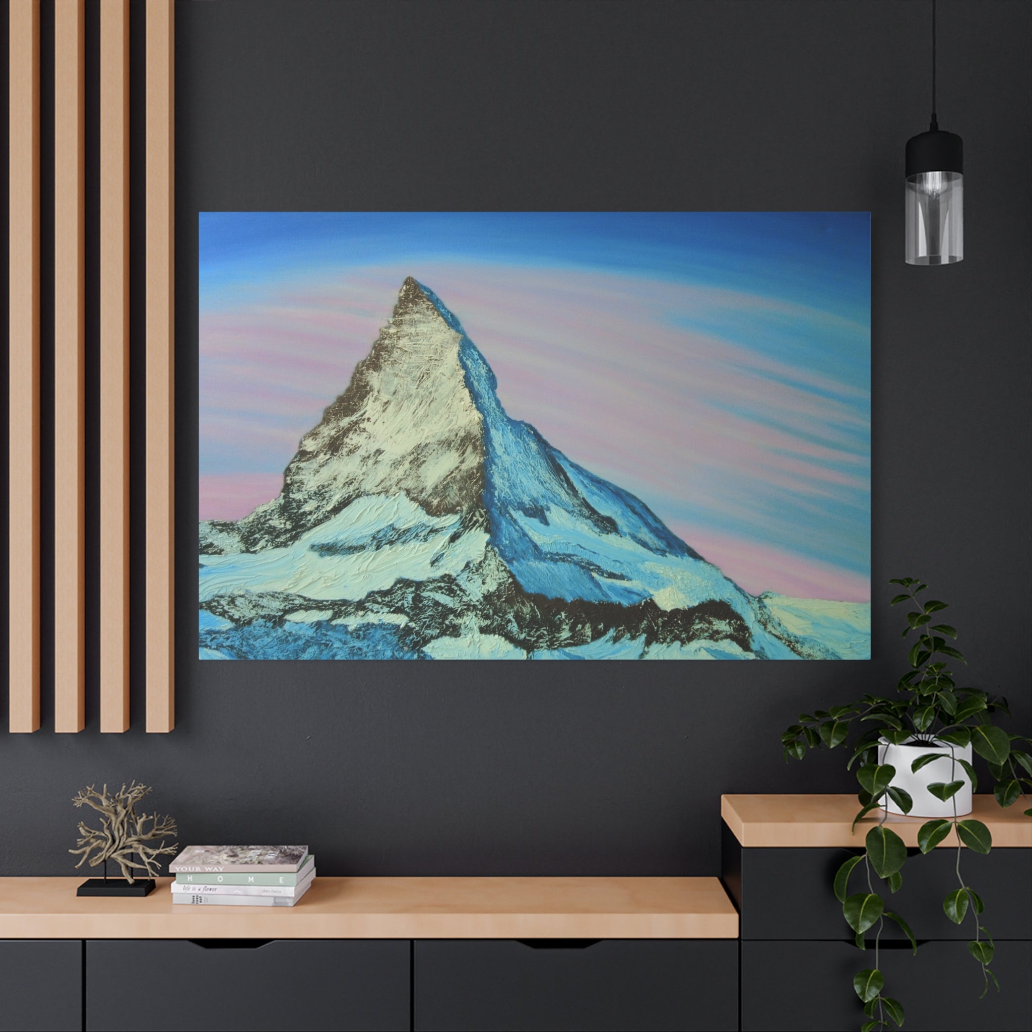 Mt. Matternhorn  Canvas Print — Sunrise Alpine Wall Art