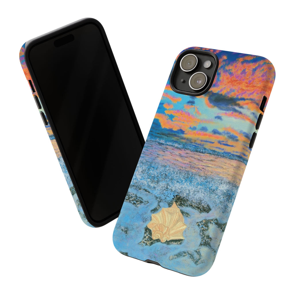 Beach Sunset Phone Case — Tropical Ocean Waves Protective iPhone Cover