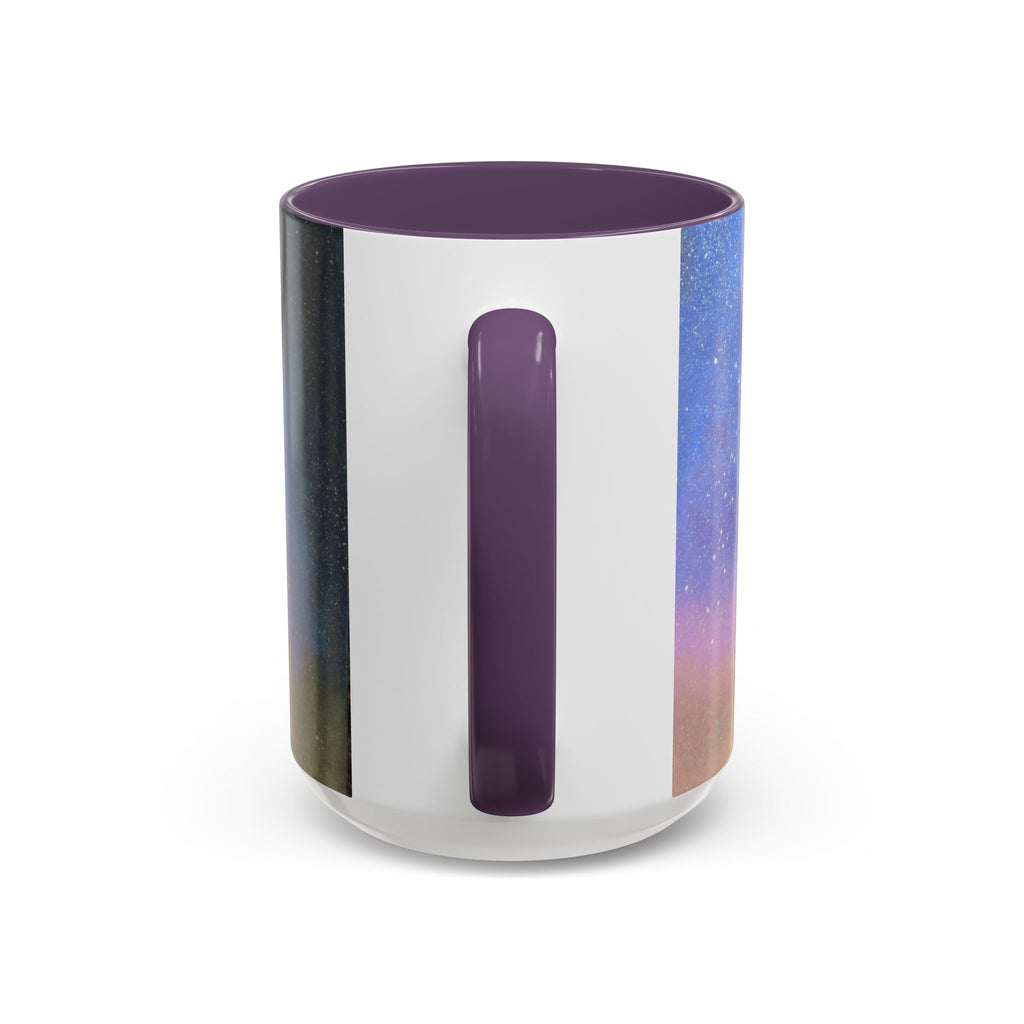 Galaxy Watercolor Coffee Mug — Starry Night Accent Ceramic Mug (11/15oz)
