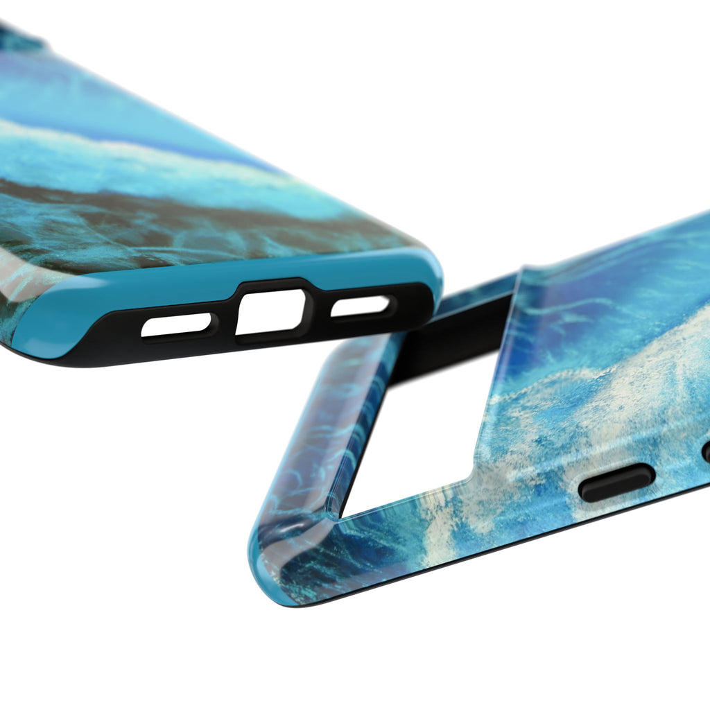 Ocean Wave Tough Phone Case — Blue Sea Water Protective Cover