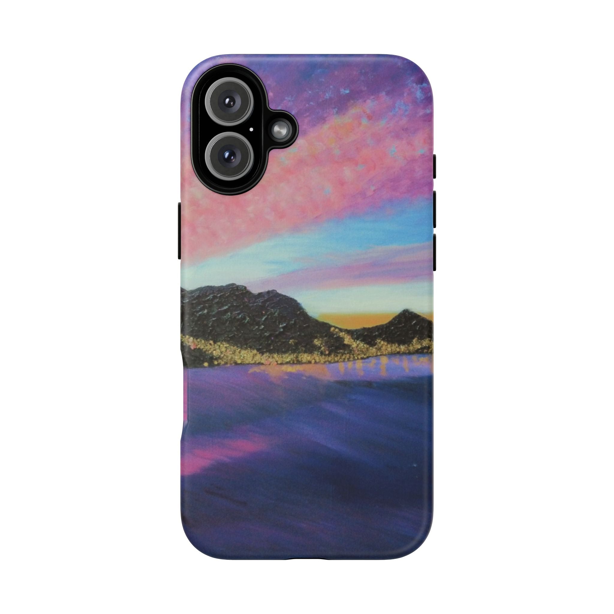 Sunset Mountain Landscape Phone Case — Colorful Sky Tough Case