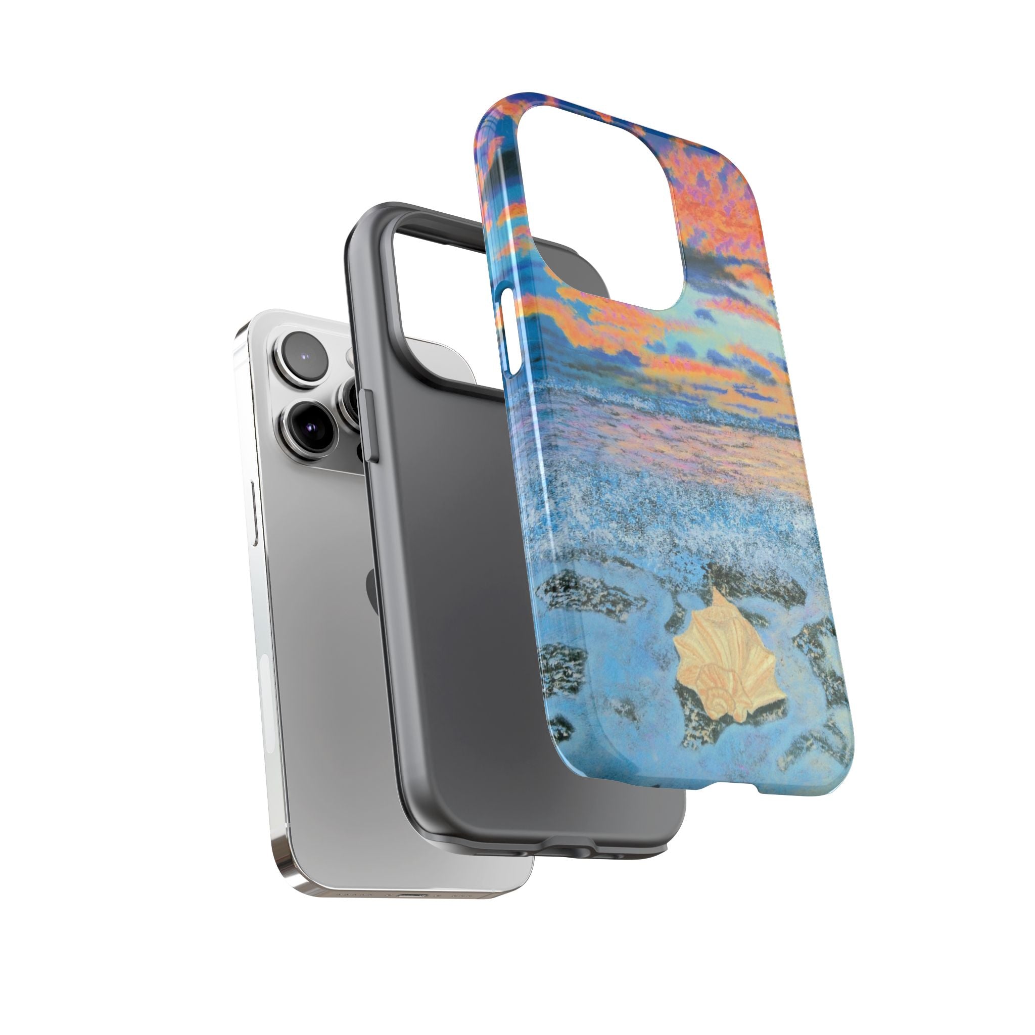 Beach Sunset Phone Case — Tropical Ocean Waves Protective iPhone Cover