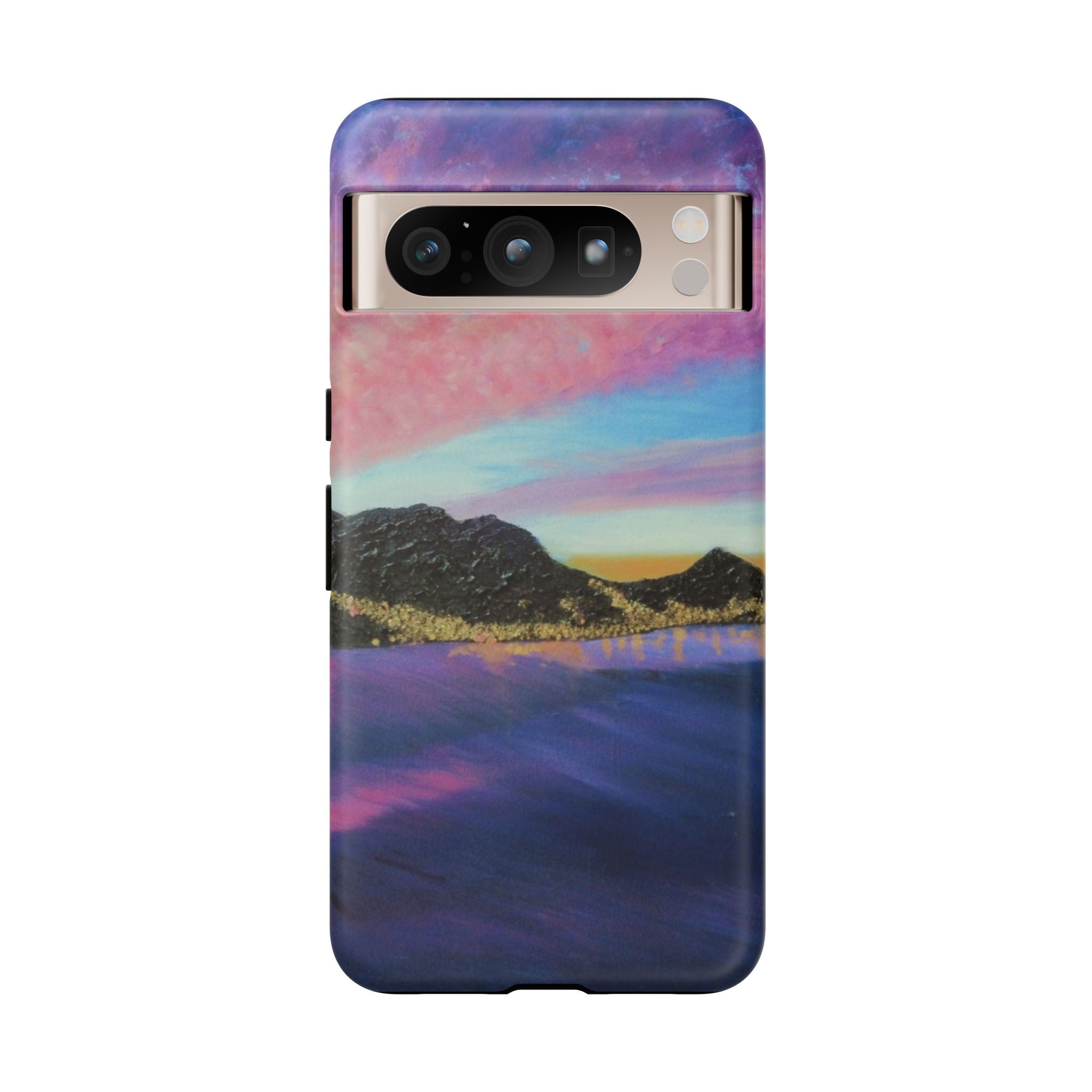Sunset Mountain Landscape Phone Case — Colorful Sky Tough Case