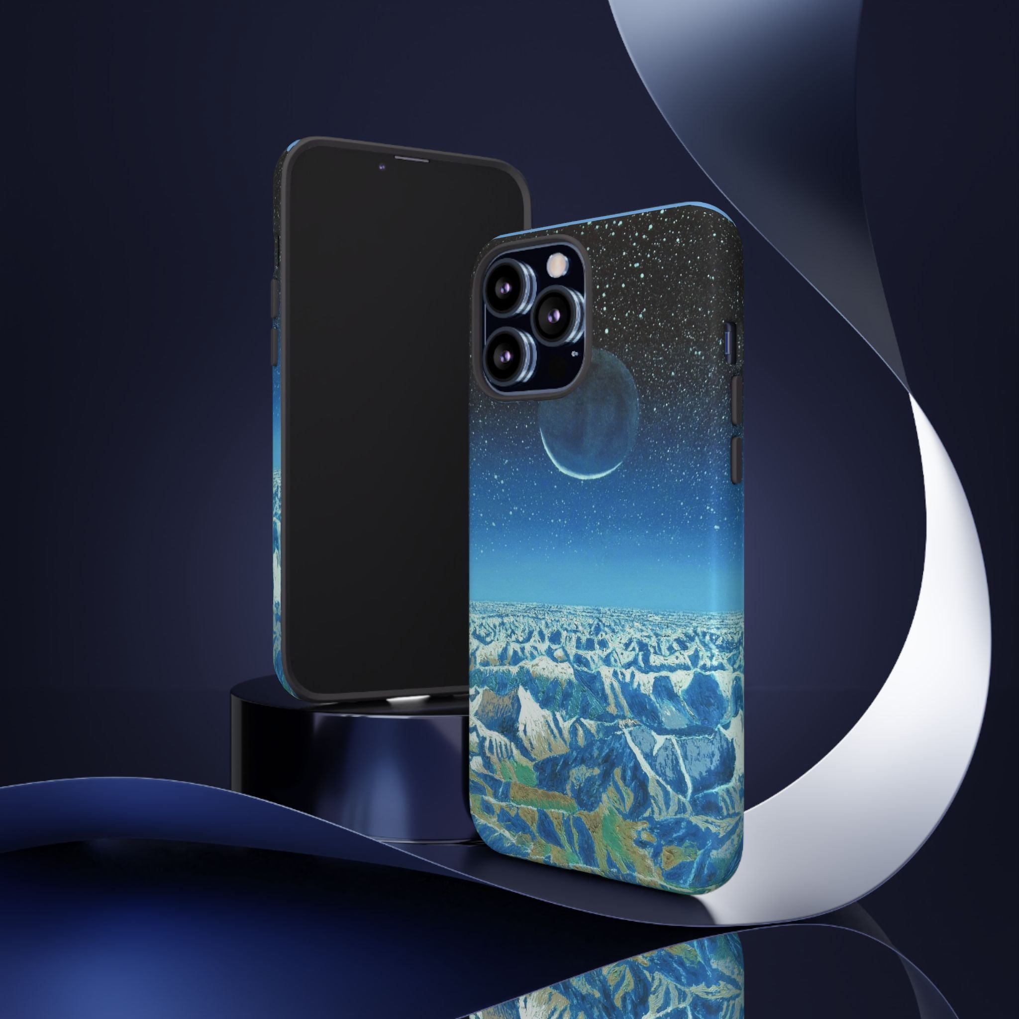 Moon- Himalayas Phone Case — Night Sky Crescent Moon Protective Tough Case