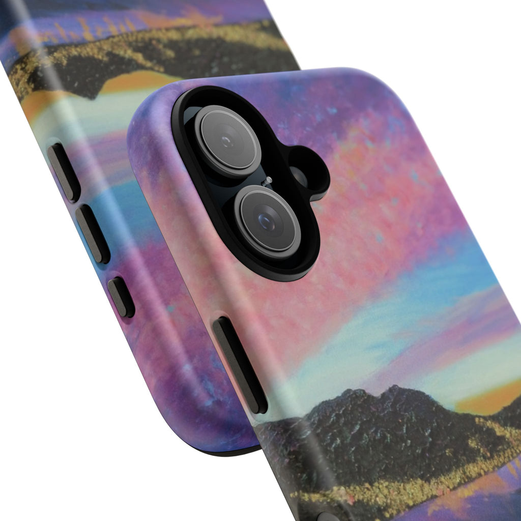 Sunset Mountain Landscape Phone Case — Colorful Sky Tough Case
