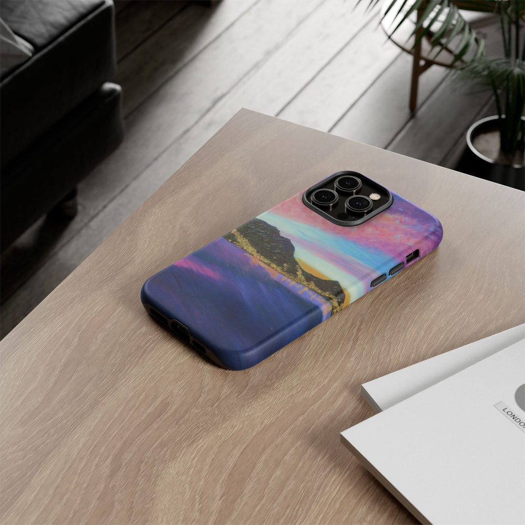 Sunset Mountain Landscape Phone Case — Colorful Sky Tough Case