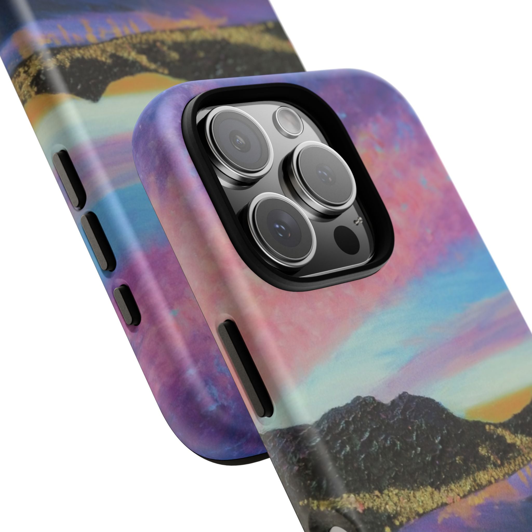 Sunset Mountain Landscape Phone Case — Colorful Sky Tough Case