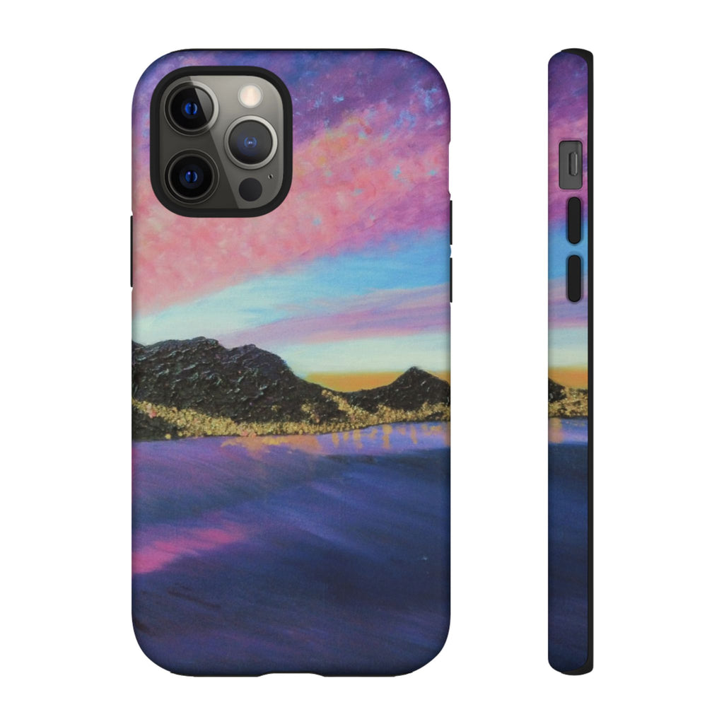 Sunset Mountain Landscape Phone Case — Colorful Sky Tough Case