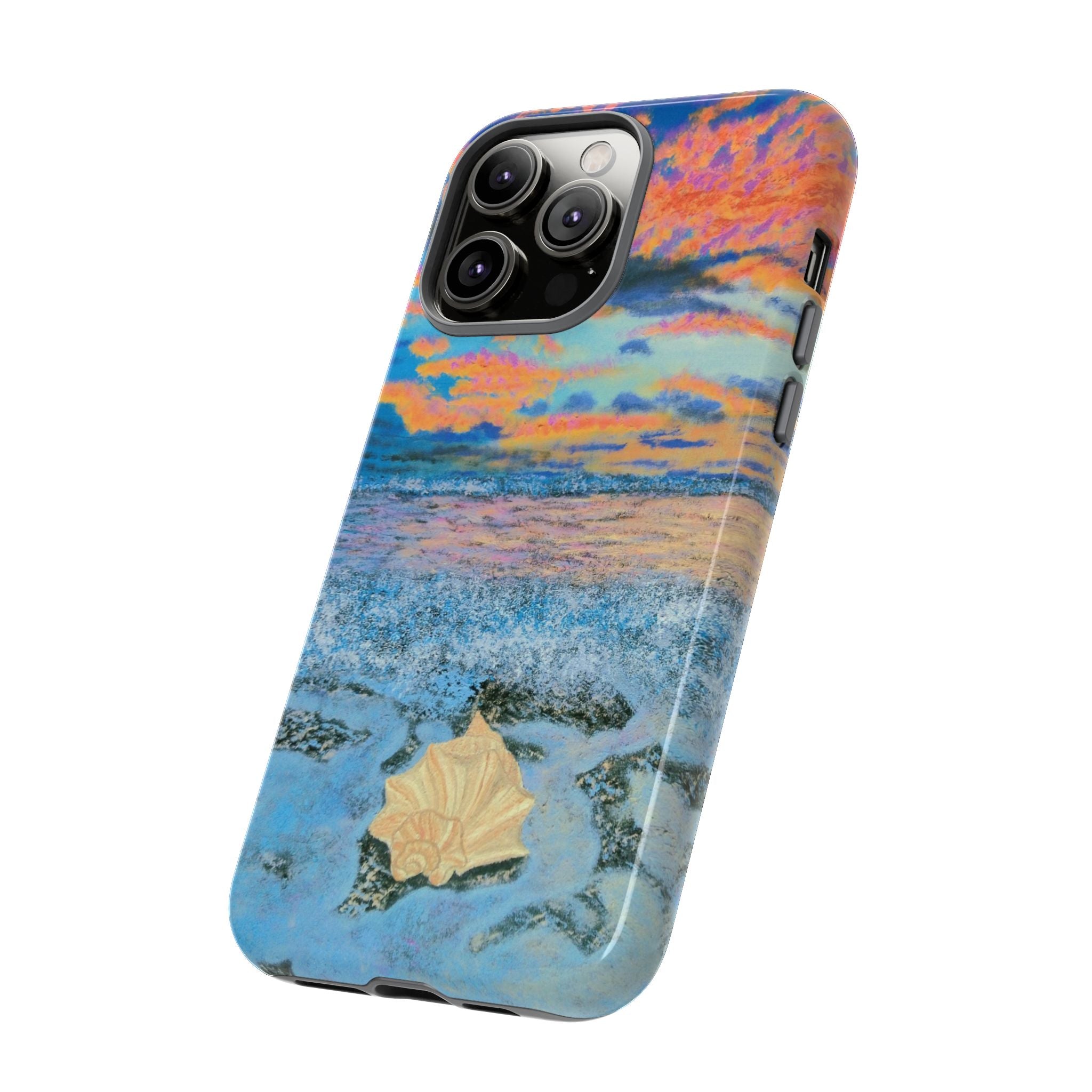 Beach Sunset Phone Case — Tropical Ocean Waves Protective iPhone Cover