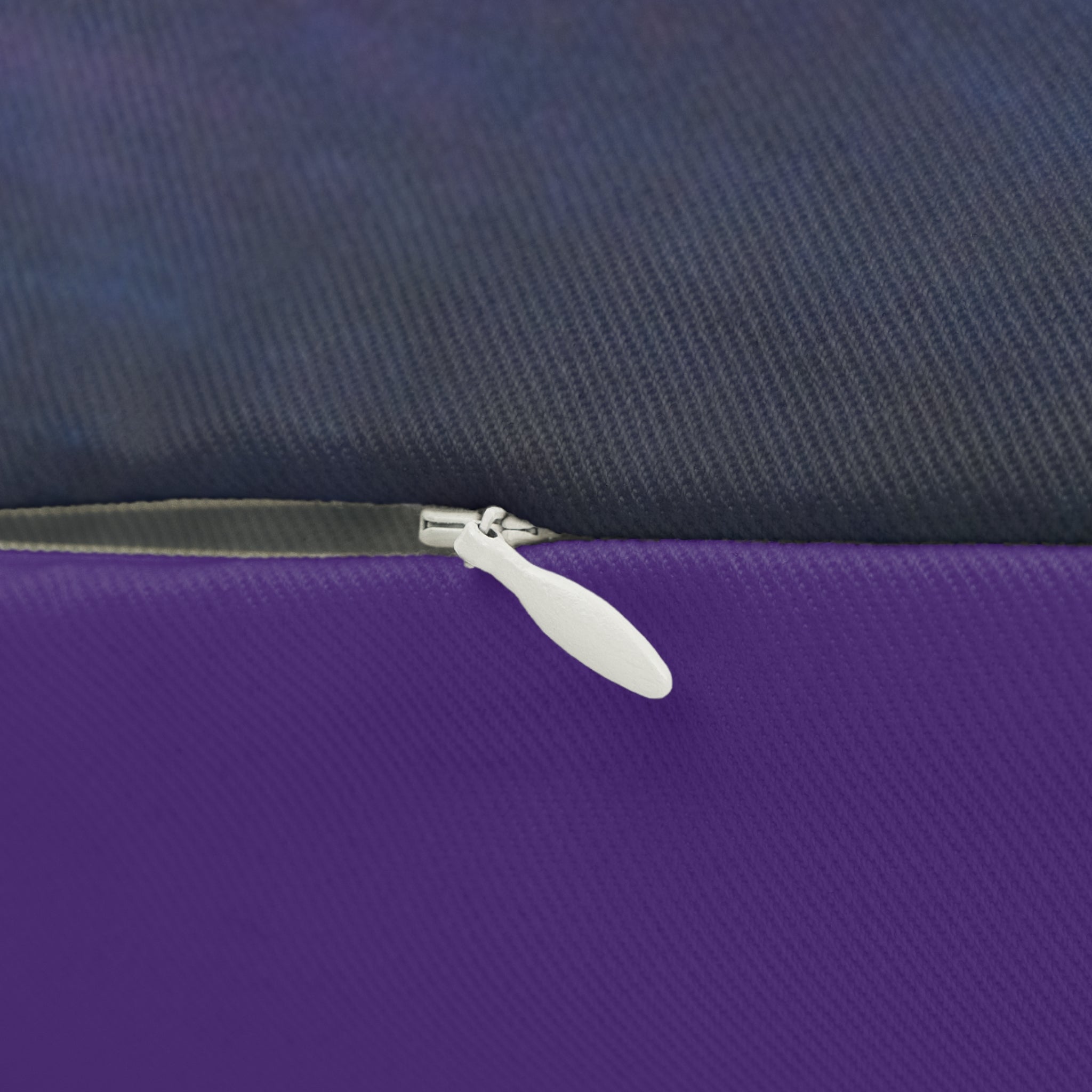 Sunset Lake Landscape Lumbar Pillow — Purple Accent Polyester Throw Pillow