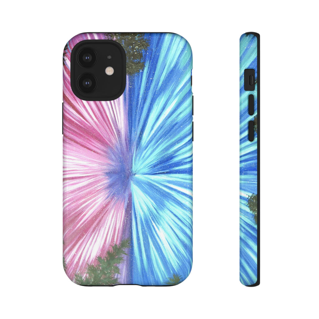 Phone Case — Pink & Blue Burst Tough Protective Case