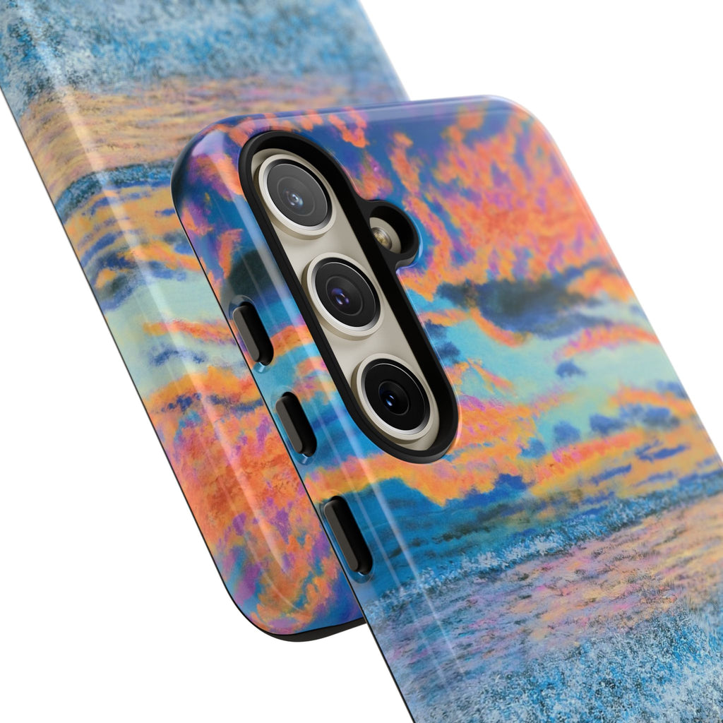Beach Sunset Phone Case — Tropical Ocean Waves Protective iPhone Cover