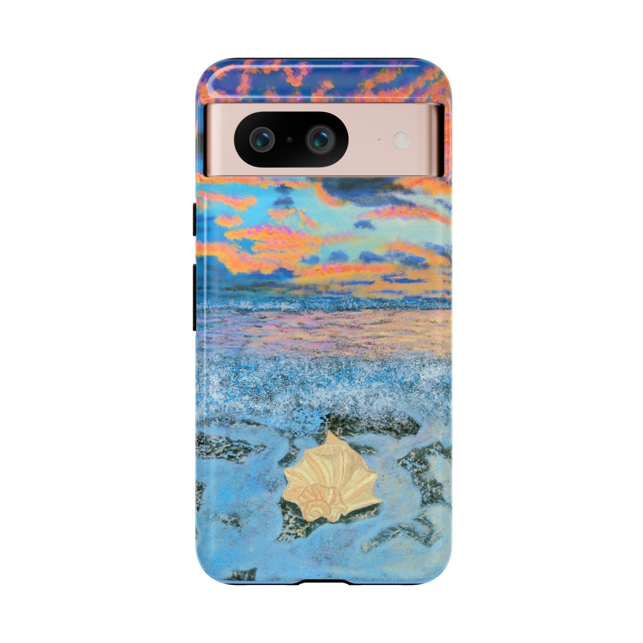 Beach Sunset Phone Case — Tropical Ocean Waves Protective iPhone Cover