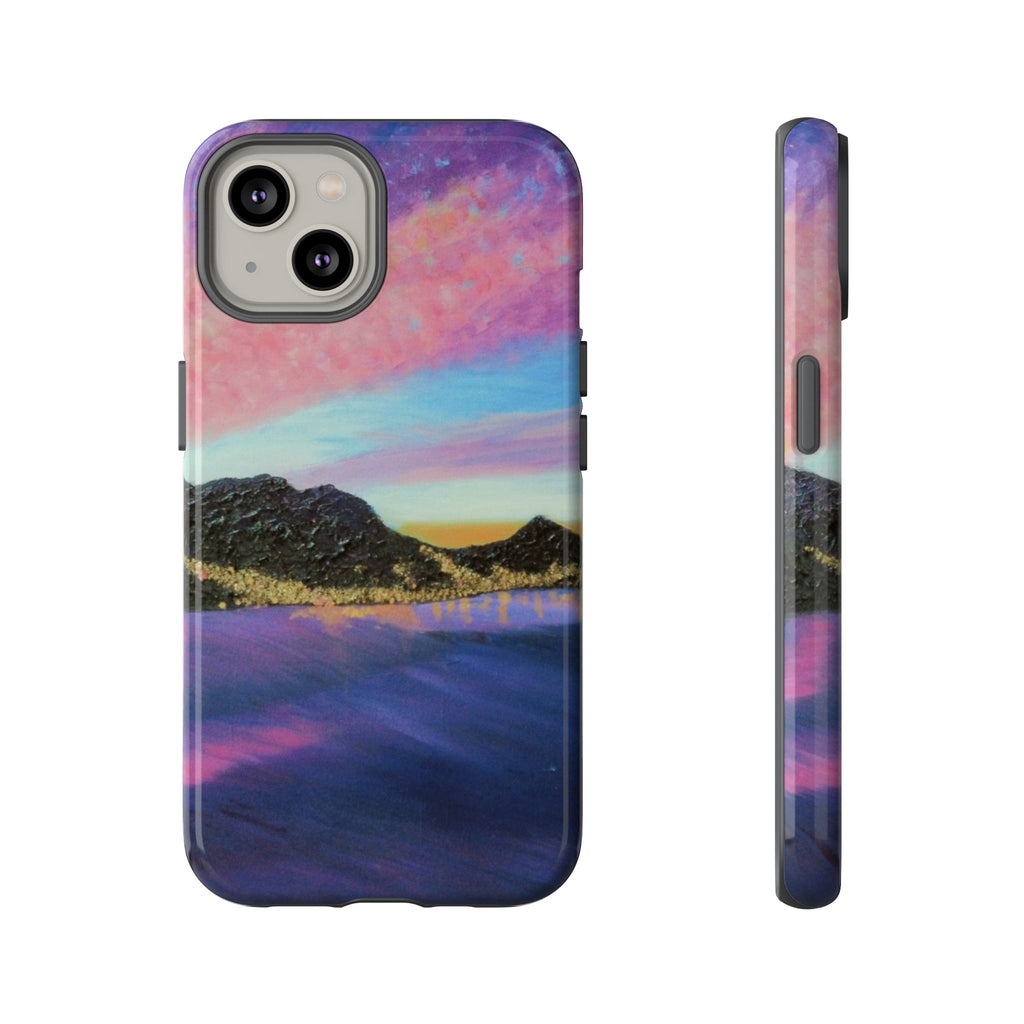 Sunset Mountain Landscape Phone Case — Colorful Sky Tough Case