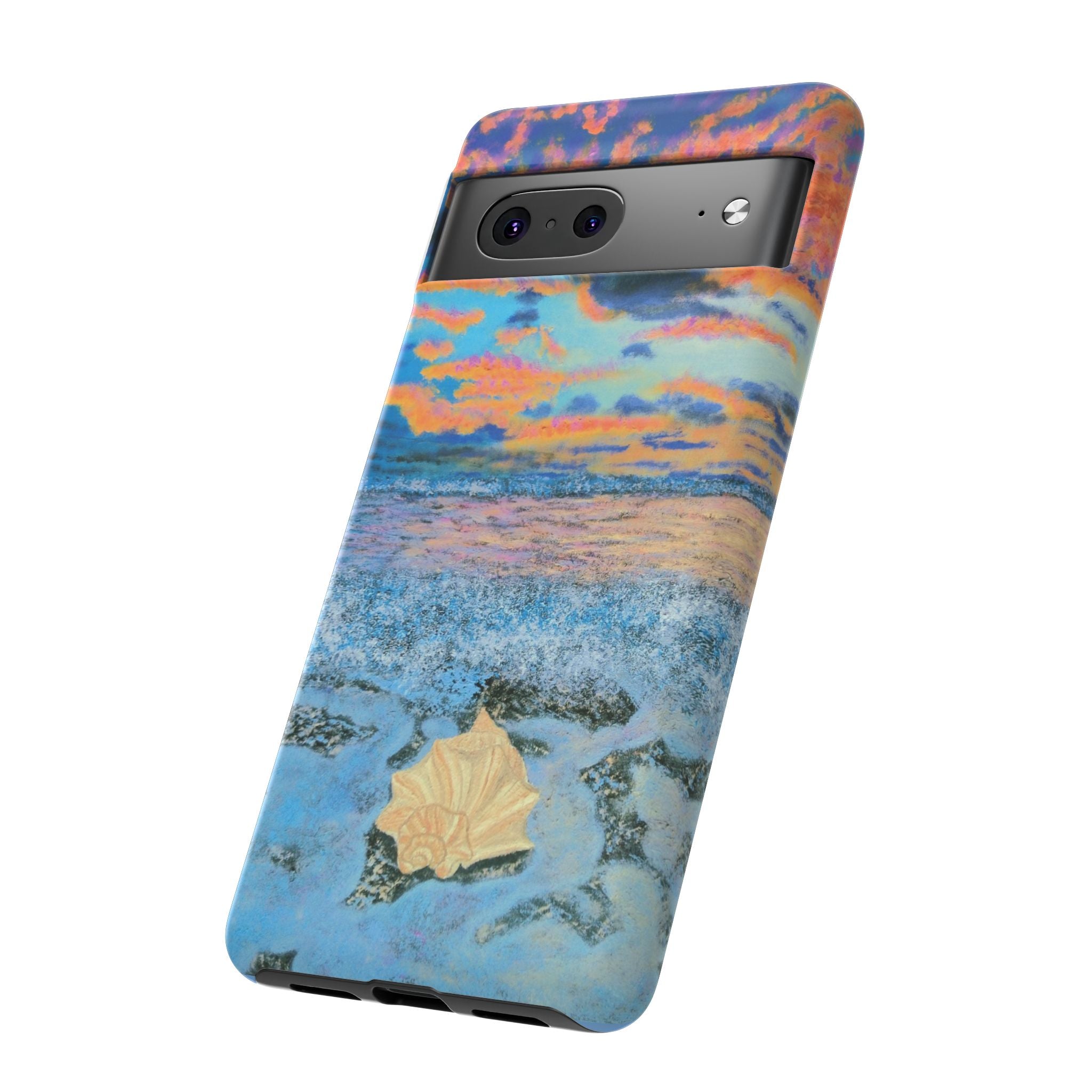 Beach Sunset Phone Case — Tropical Ocean Waves Protective iPhone Cover