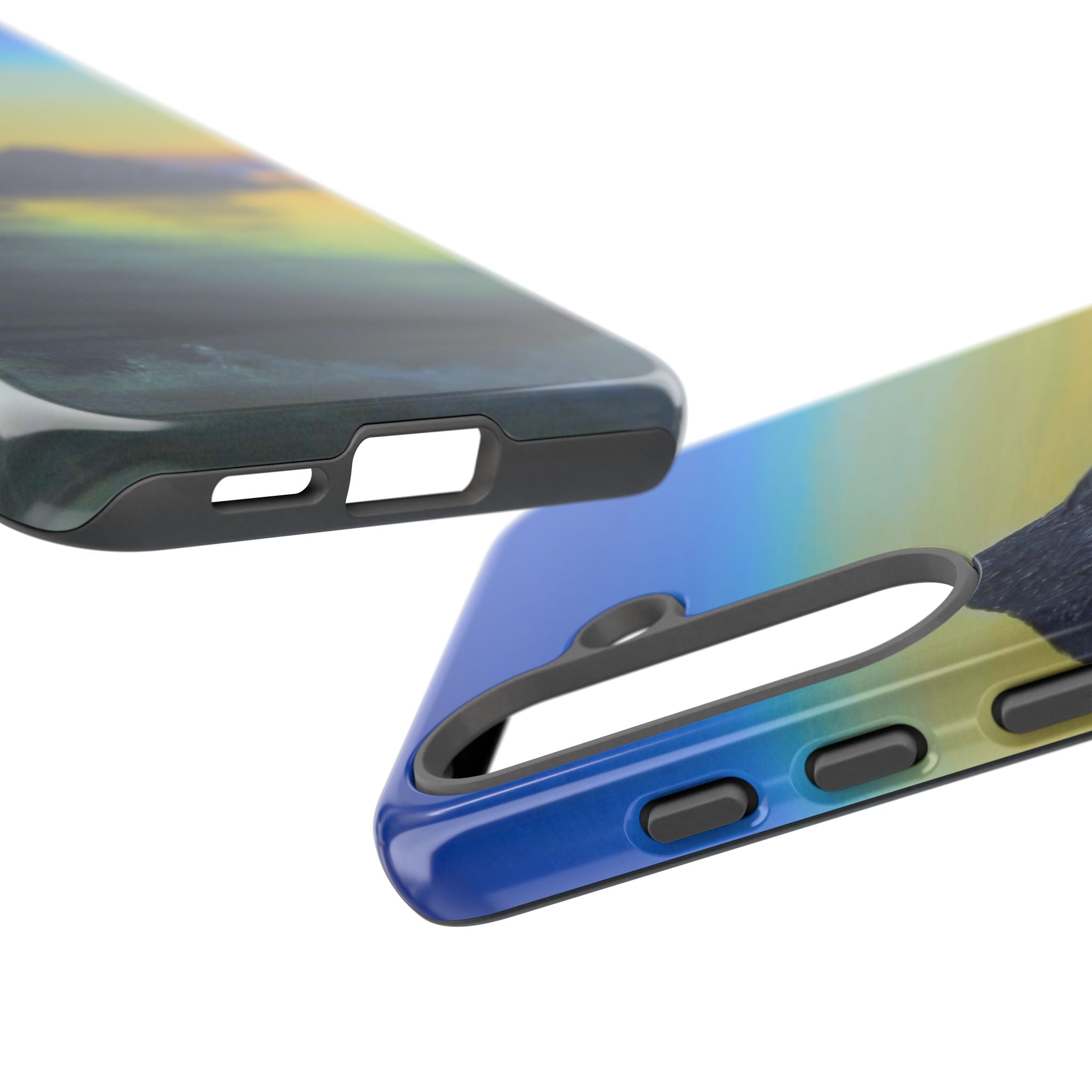 Sunset Cove Phone Case — Durable Protective Tough Case with Tranquil Beach Landscape