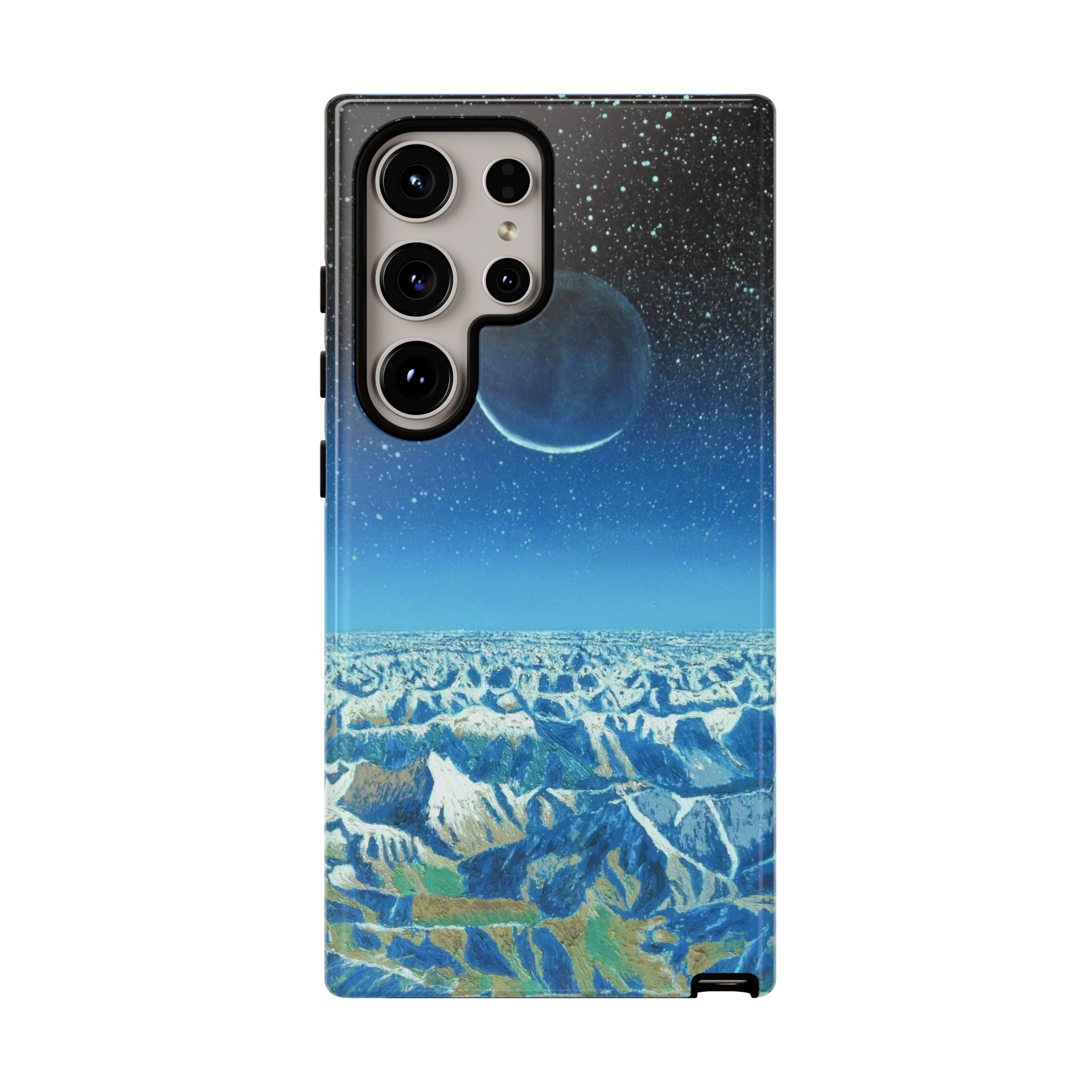 Moon- Himalayas Phone Case — Night Sky Crescent Moon Protective Tough Case